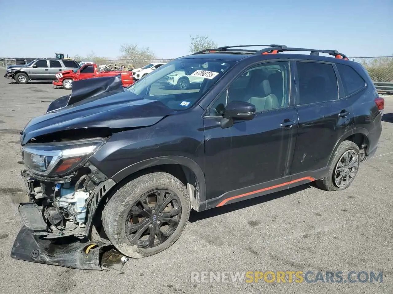 1 Photograph of a damaged car JF2SKAPCXKH573471 SUBARU FORESTER 2019