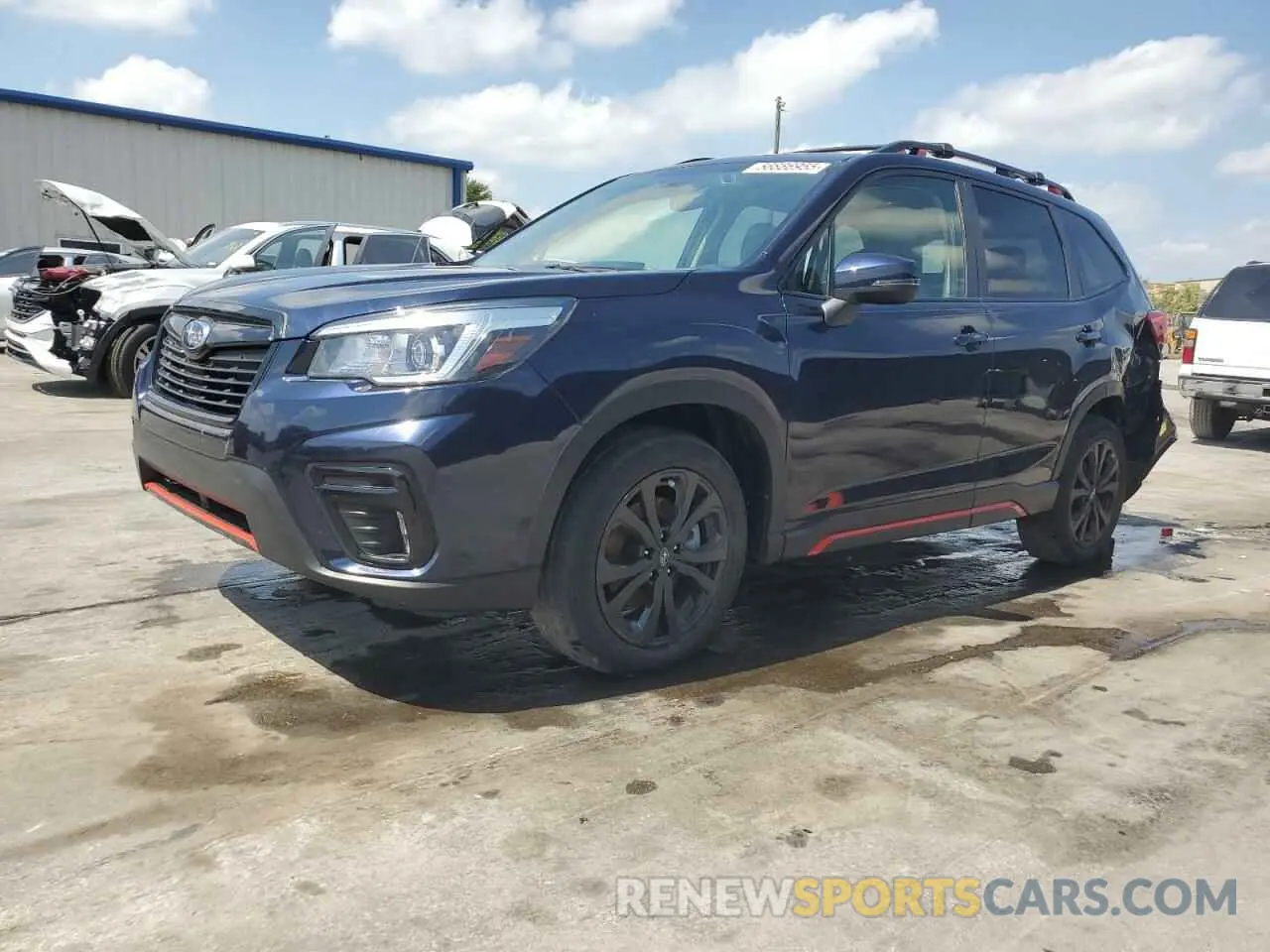 1 Photograph of a damaged car JF2SKAPCXKH596054 SUBARU FORESTER 2019