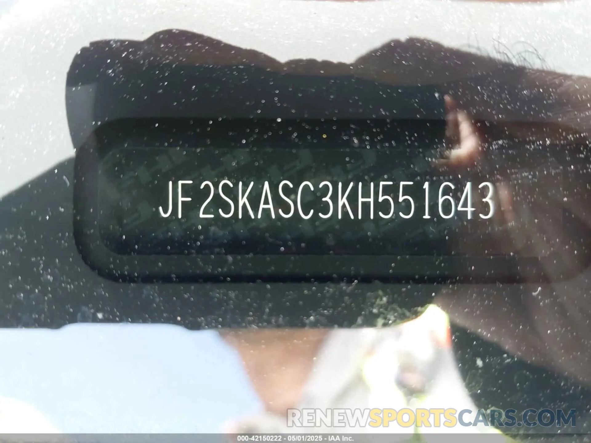 17 Photograph of a damaged car JF2SKASC3KH551643 SUBARU FORESTER 2019