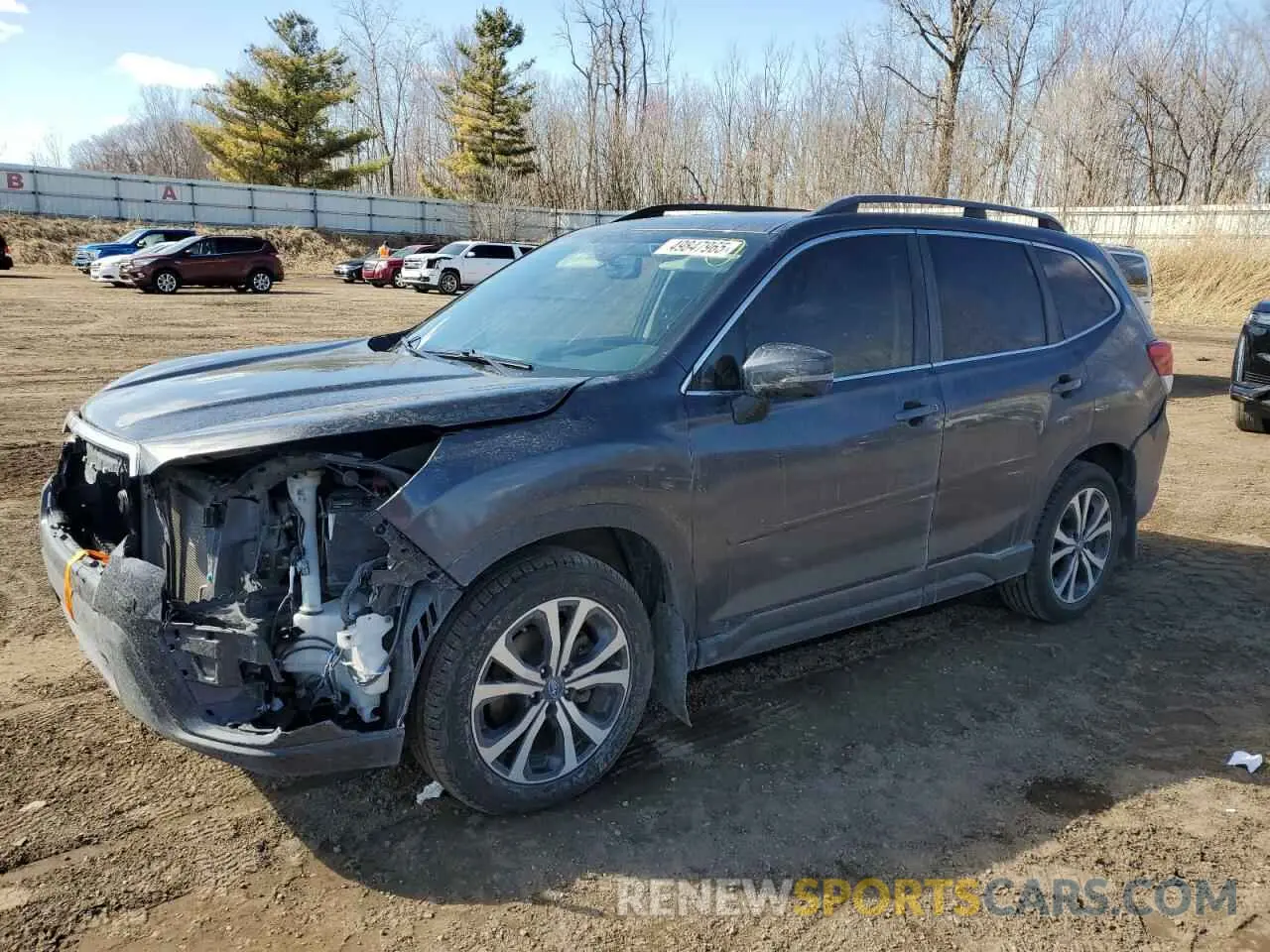 1 Photograph of a damaged car JF2SKASC5KH433805 SUBARU FORESTER 2019