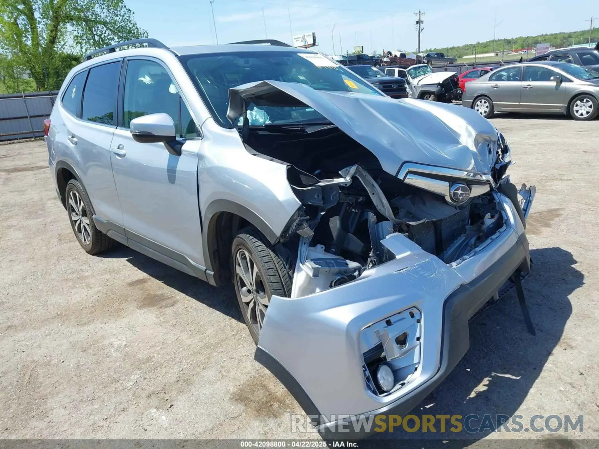 1 Photograph of a damaged car JF2SKAUC2KH418188 SUBARU FORESTER 2019
