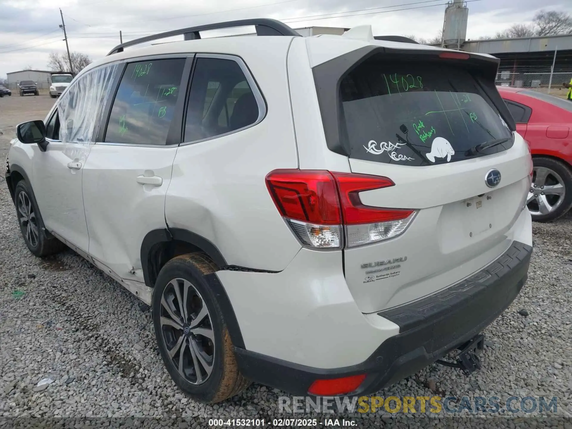 3 Photograph of a damaged car JF2SKAUC6KH507794 SUBARU FORESTER 2019