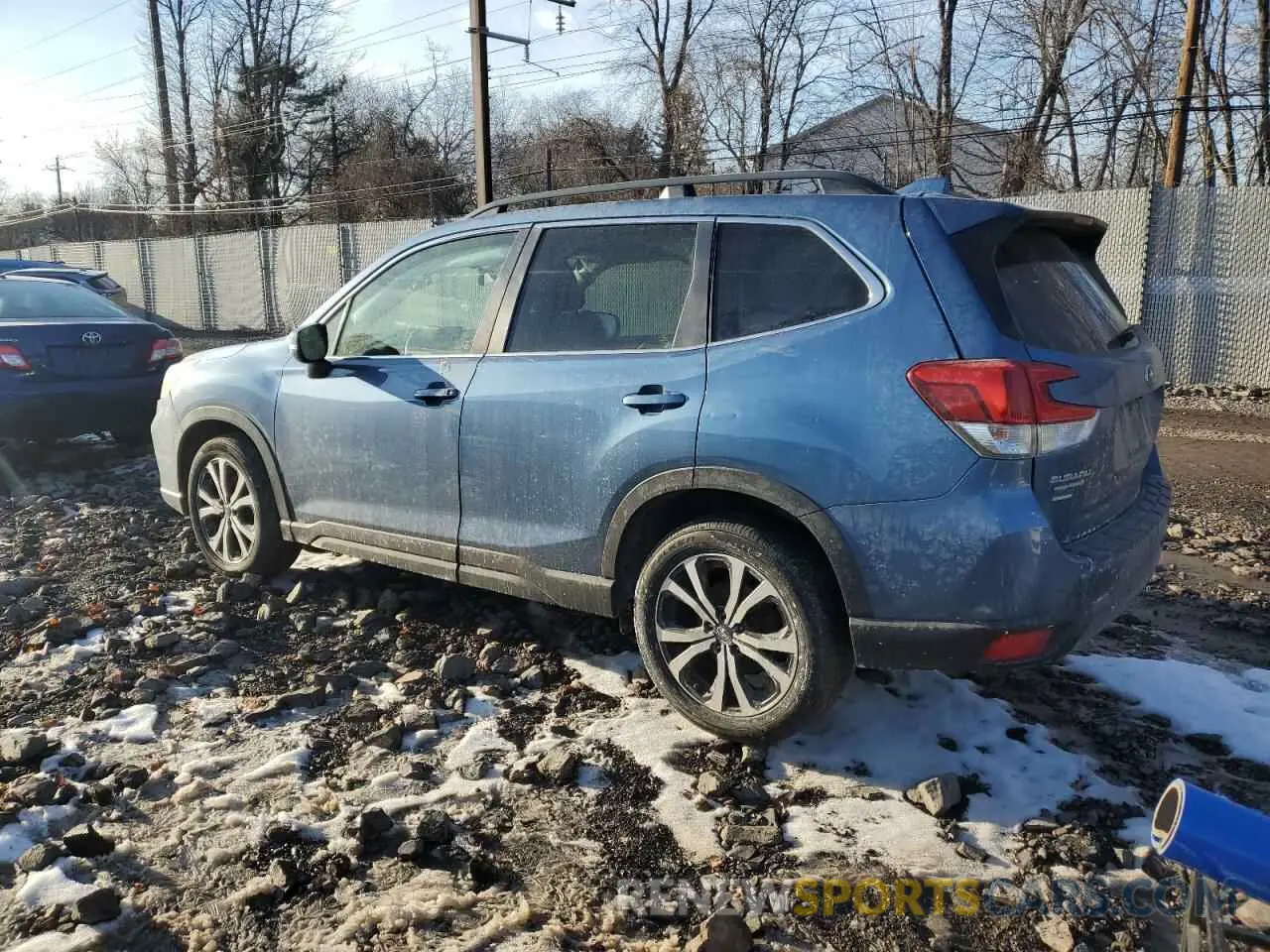 2 Photograph of a damaged car JF2SKAUC7KH423659 SUBARU FORESTER 2019