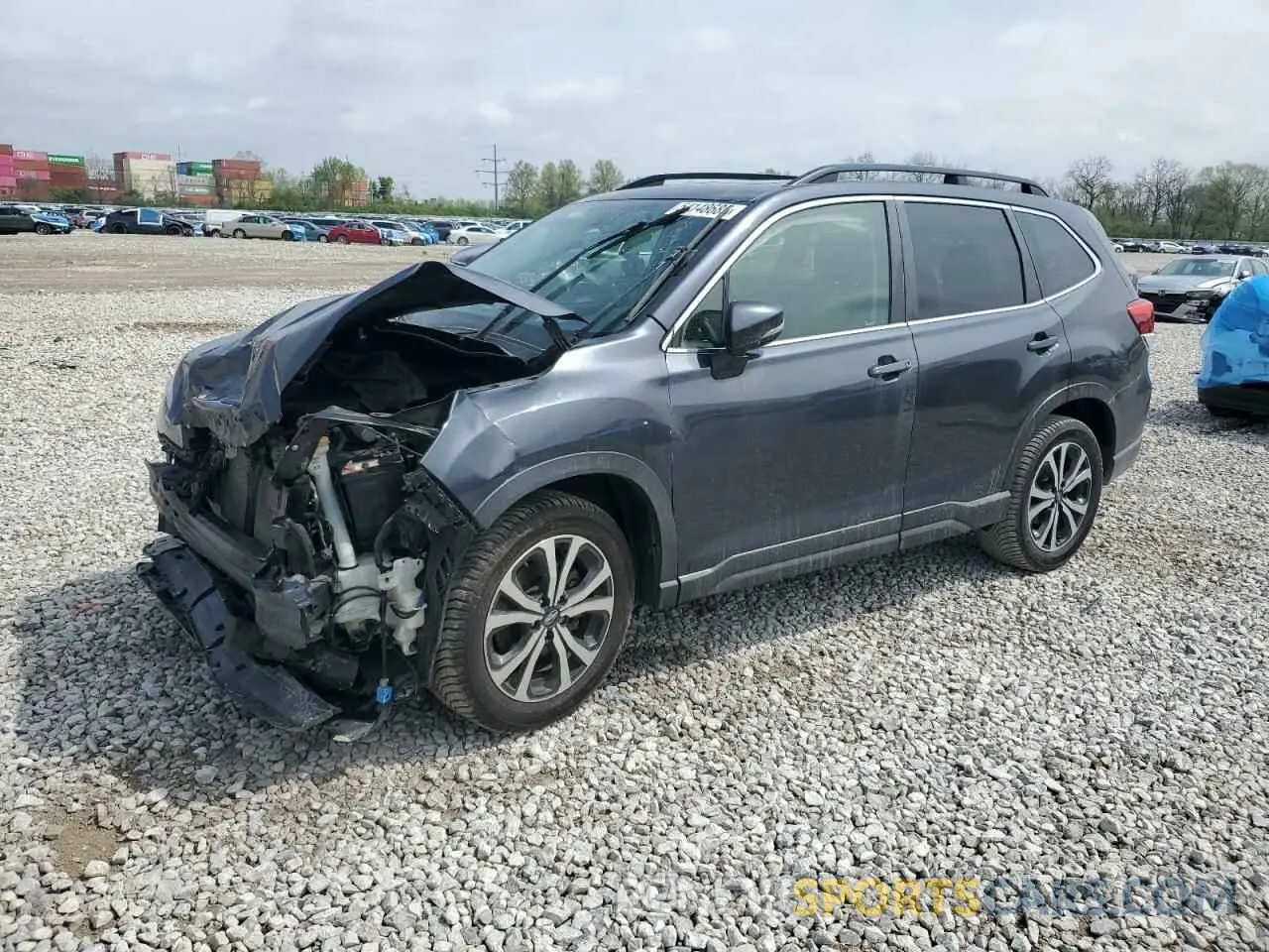 1 Photograph of a damaged car JF2SKAUC7KH456953 SUBARU FORESTER 2019