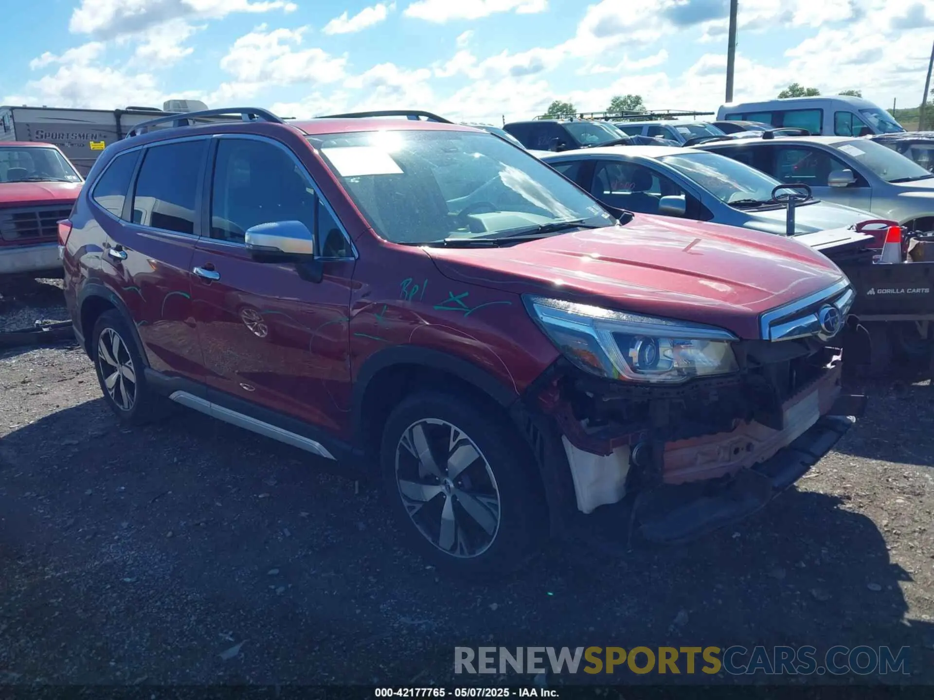 1 Photograph of a damaged car JF2SKAWC1KH437506 SUBARU FORESTER 2019