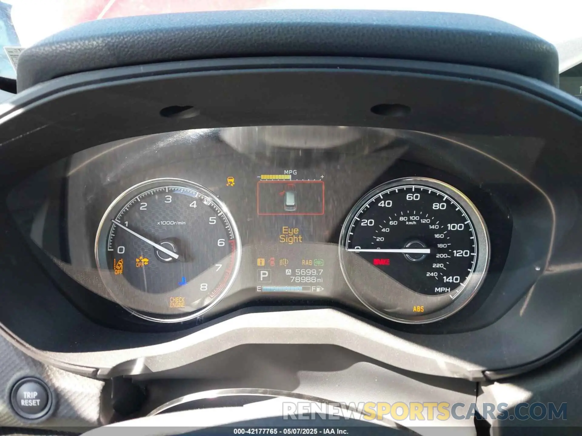 7 Photograph of a damaged car JF2SKAWC1KH437506 SUBARU FORESTER 2019