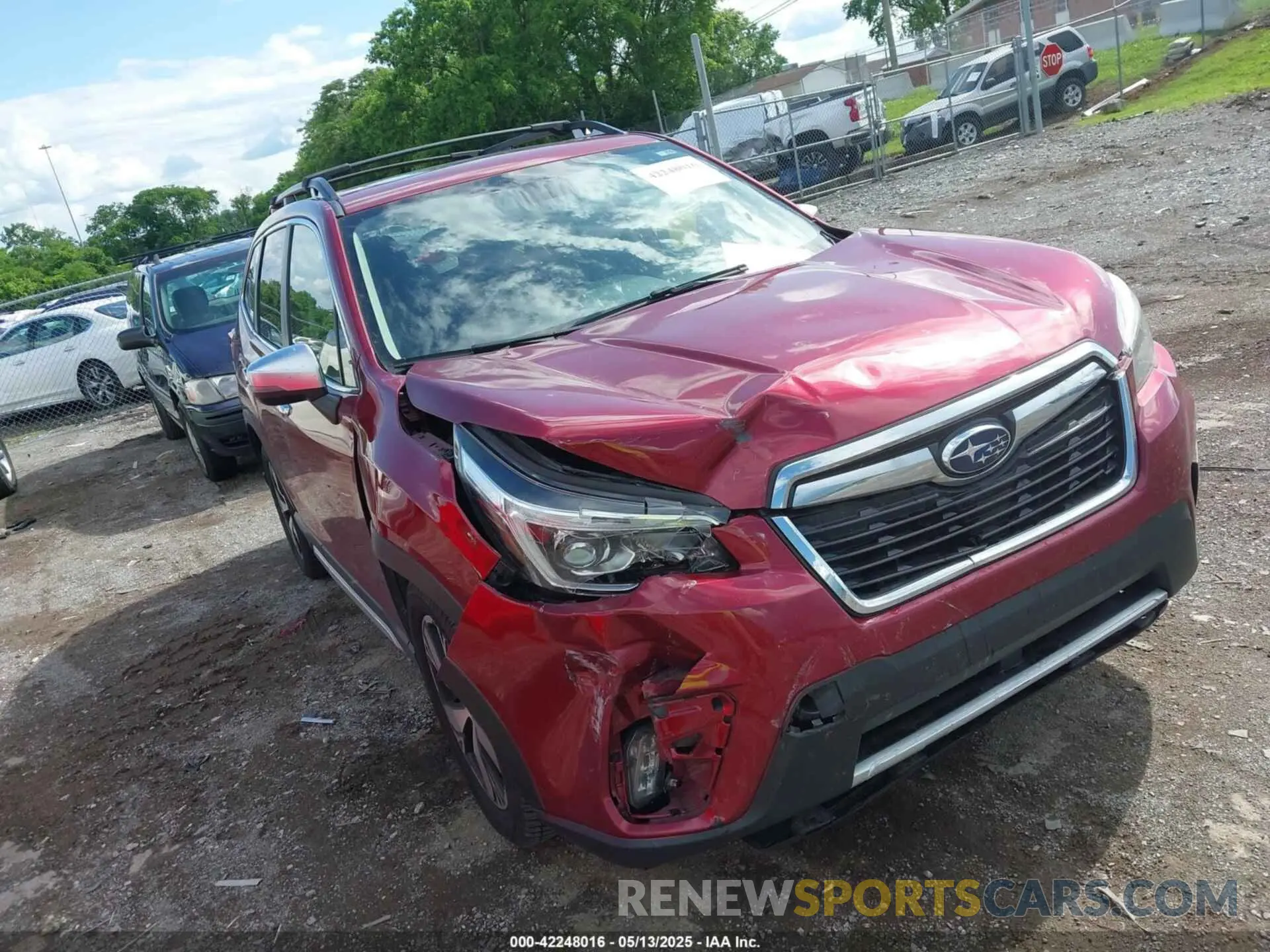 1 Photograph of a damaged car JF2SKAWCXKH434118 SUBARU FORESTER 2019