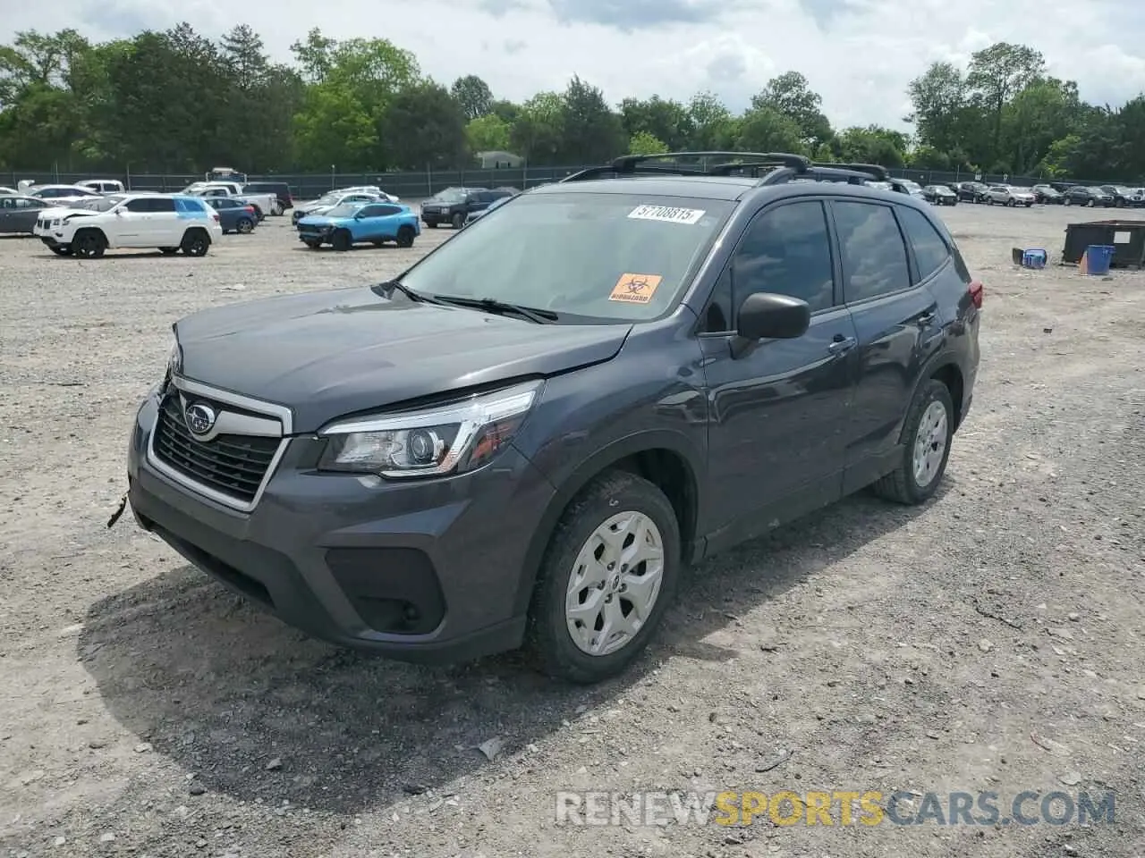 1 Photograph of a damaged car JF2SKADC8LH504462 SUBARU FORESTER 2020
