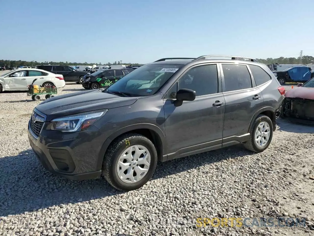 1 Photograph of a damaged car JF2SKADC9LH407965 SUBARU FORESTER 2020