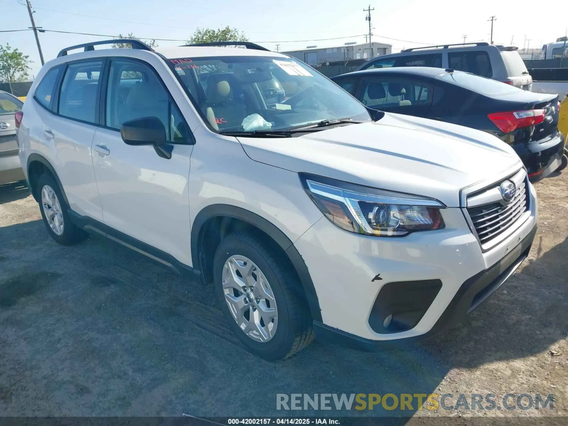 1 Photograph of a damaged car JF2SKADCXLH526608 SUBARU FORESTER 2020