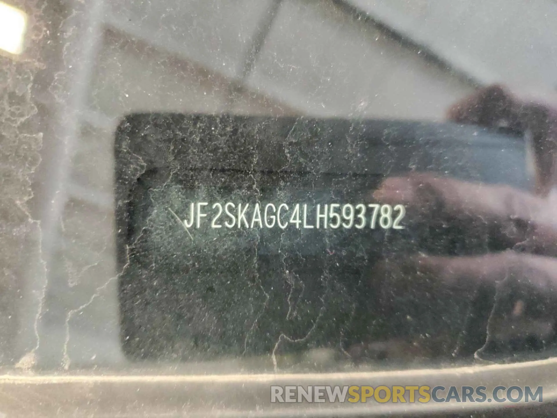 3 Photograph of a damaged car JF2SKAGC4LH593782 SUBARU FORESTER 2020