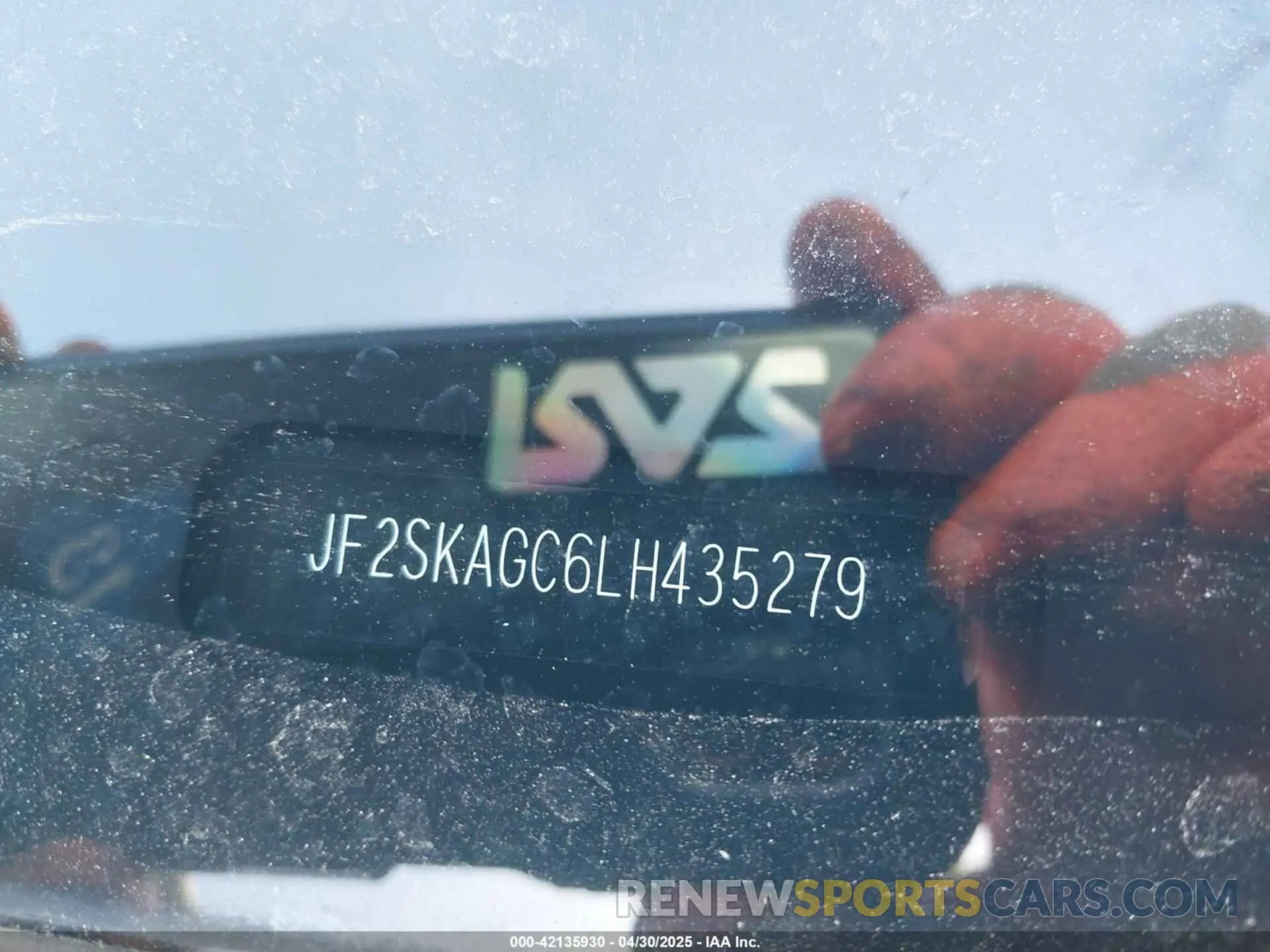 17 Photograph of a damaged car JF2SKAGC6LH435279 SUBARU FORESTER 2020