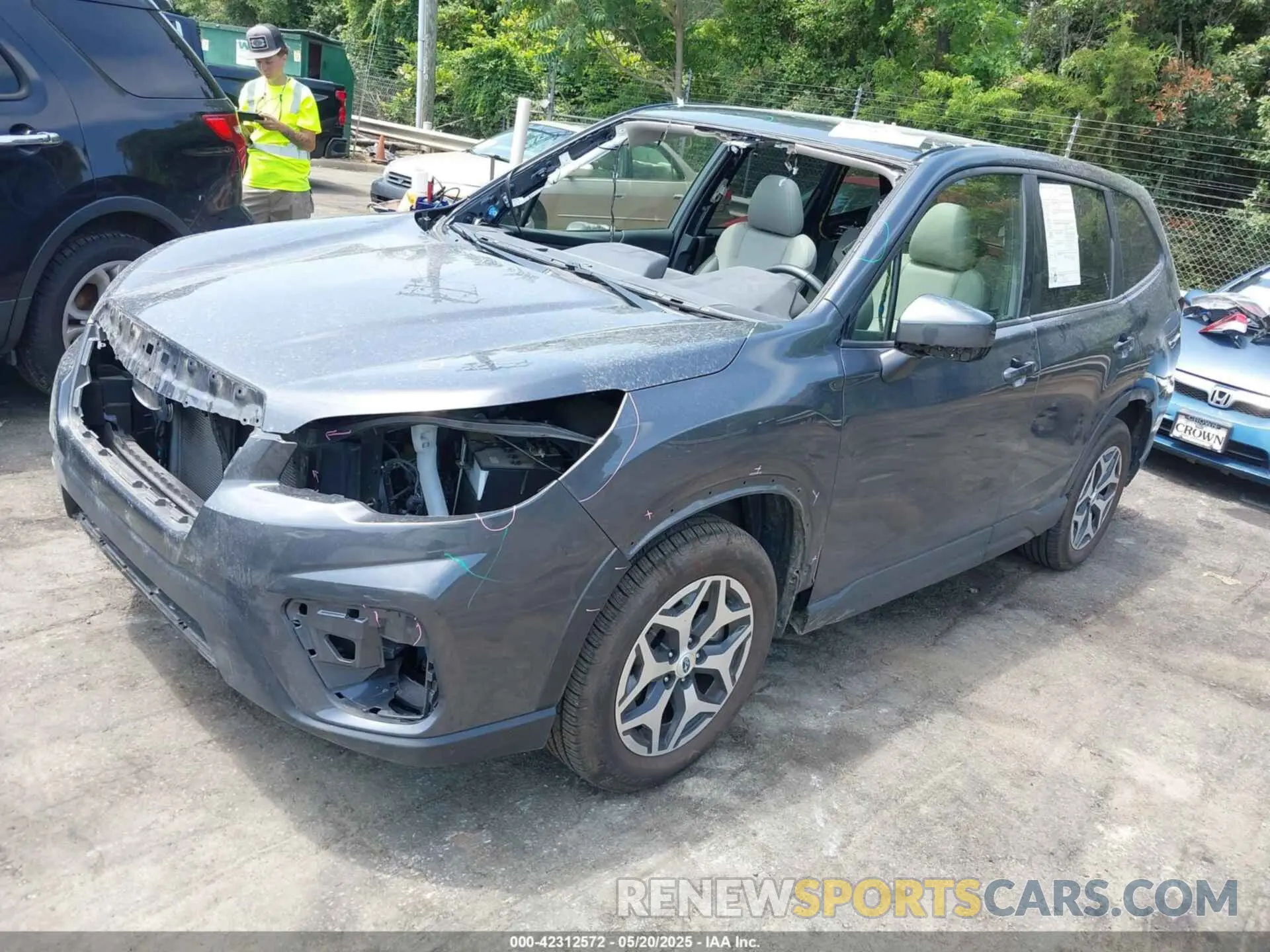 2 Photograph of a damaged car JF2SKAJC1LH403140 SUBARU FORESTER 2020