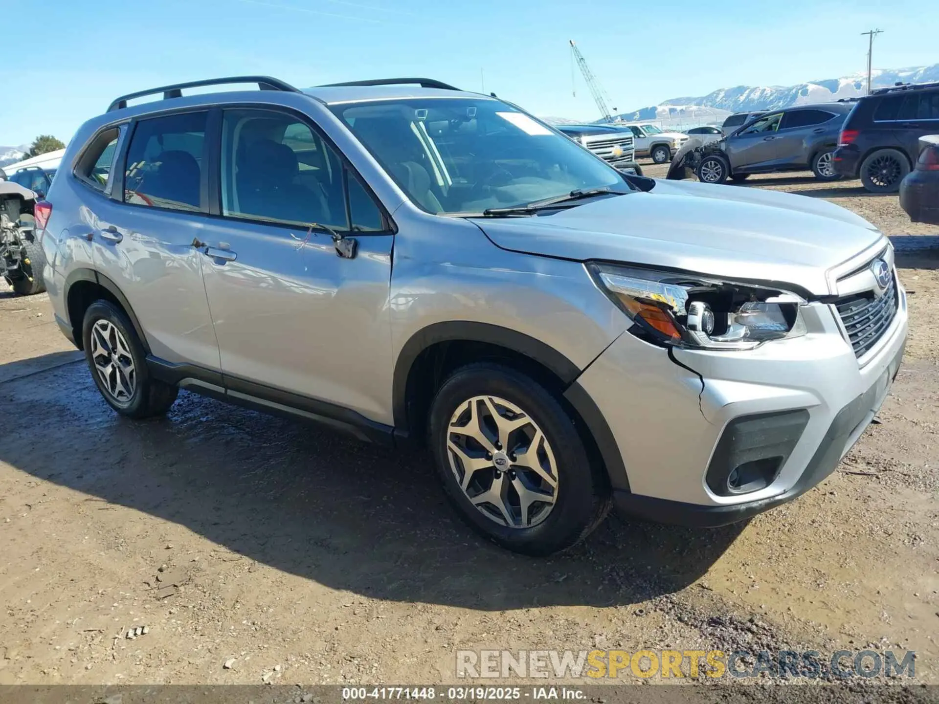 1 Photograph of a damaged car JF2SKAJC2LH520337 SUBARU FORESTER 2020