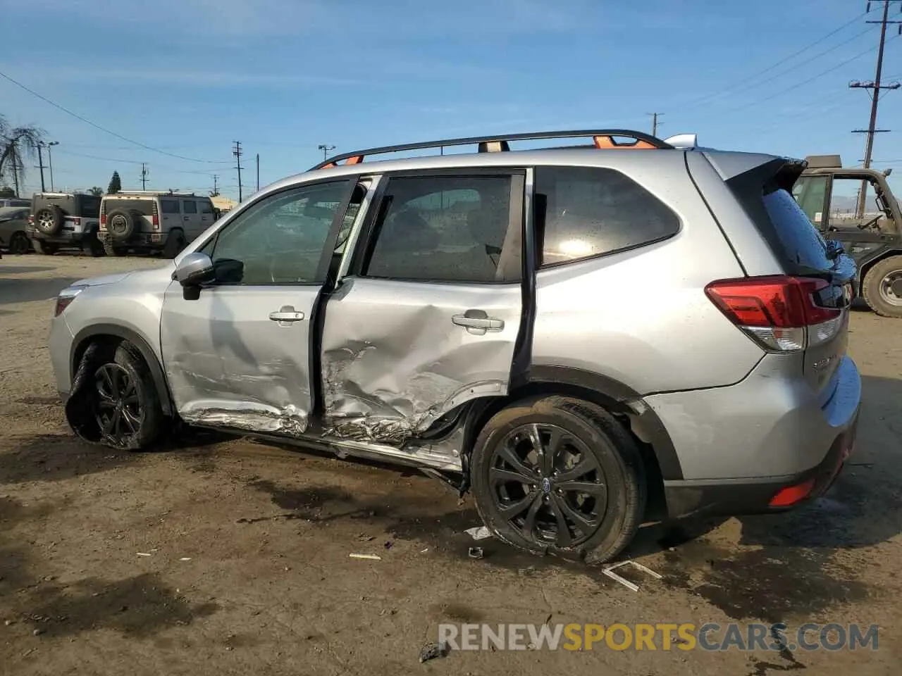2 Photograph of a damaged car JF2SKAMC0LH455242 SUBARU FORESTER 2020