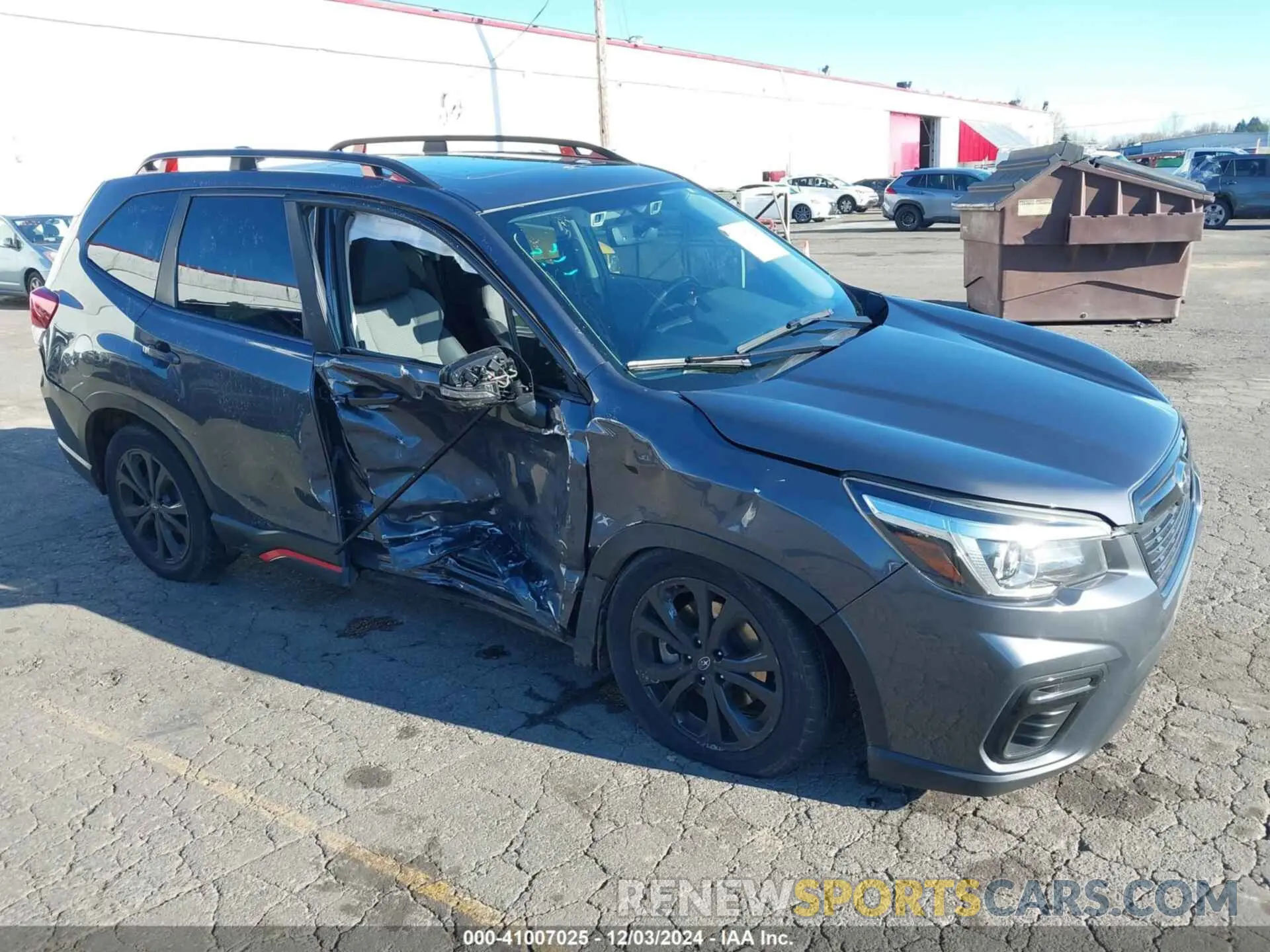 1 Photograph of a damaged car JF2SKAMC0LH494039 SUBARU FORESTER 2020