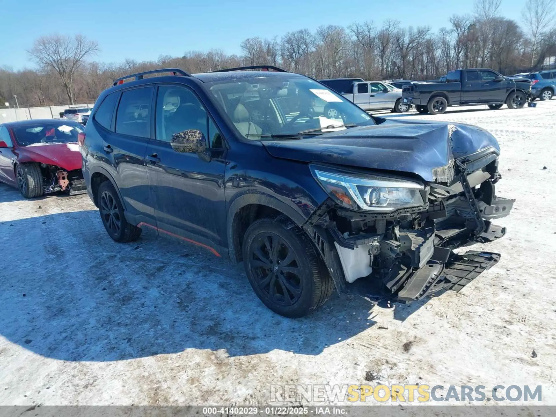 1 Photograph of a damaged car JF2SKARC0LH472857 SUBARU FORESTER 2020