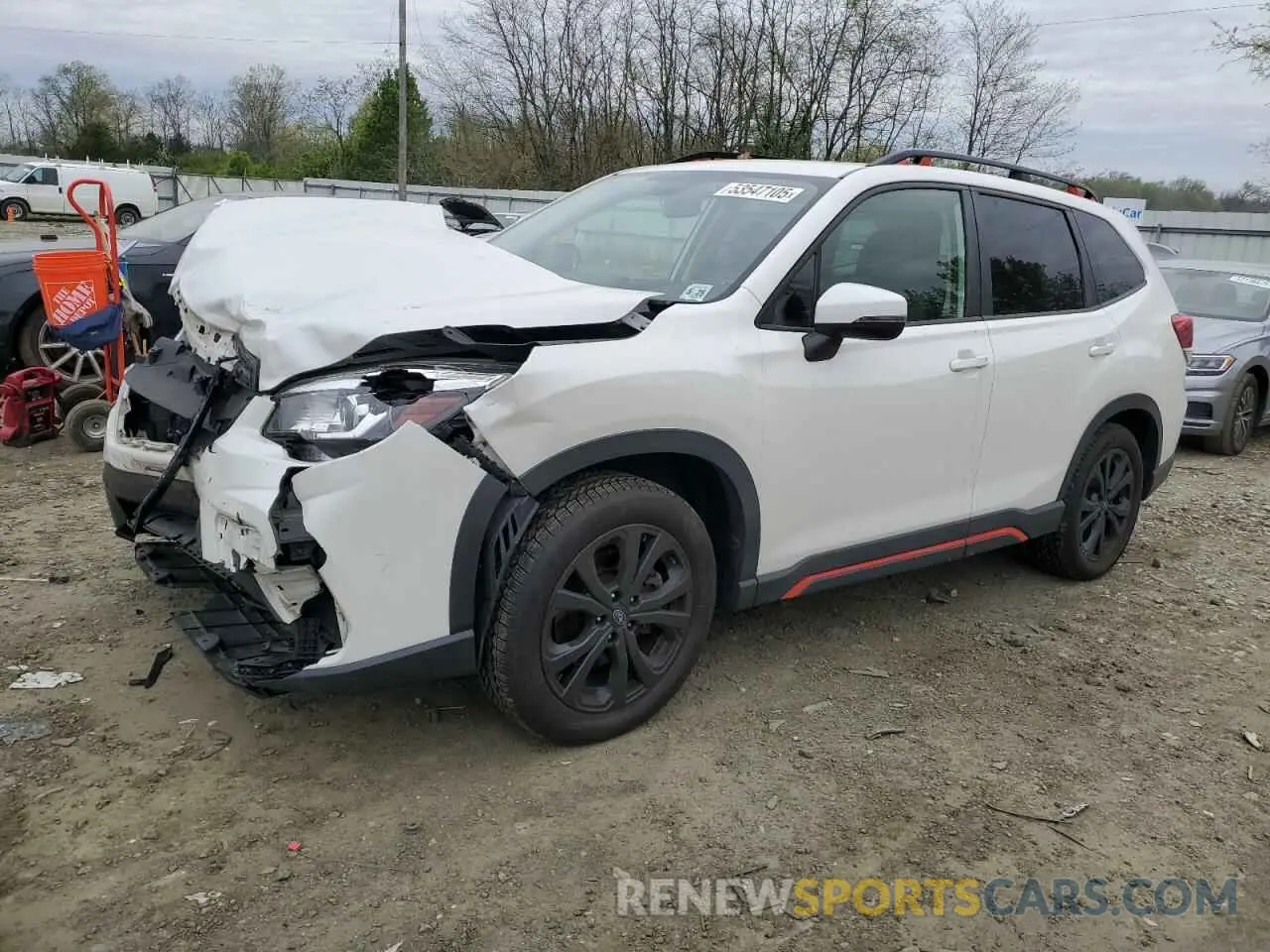 1 Photograph of a damaged car JF2SKARC0LH535729 SUBARU FORESTER 2020