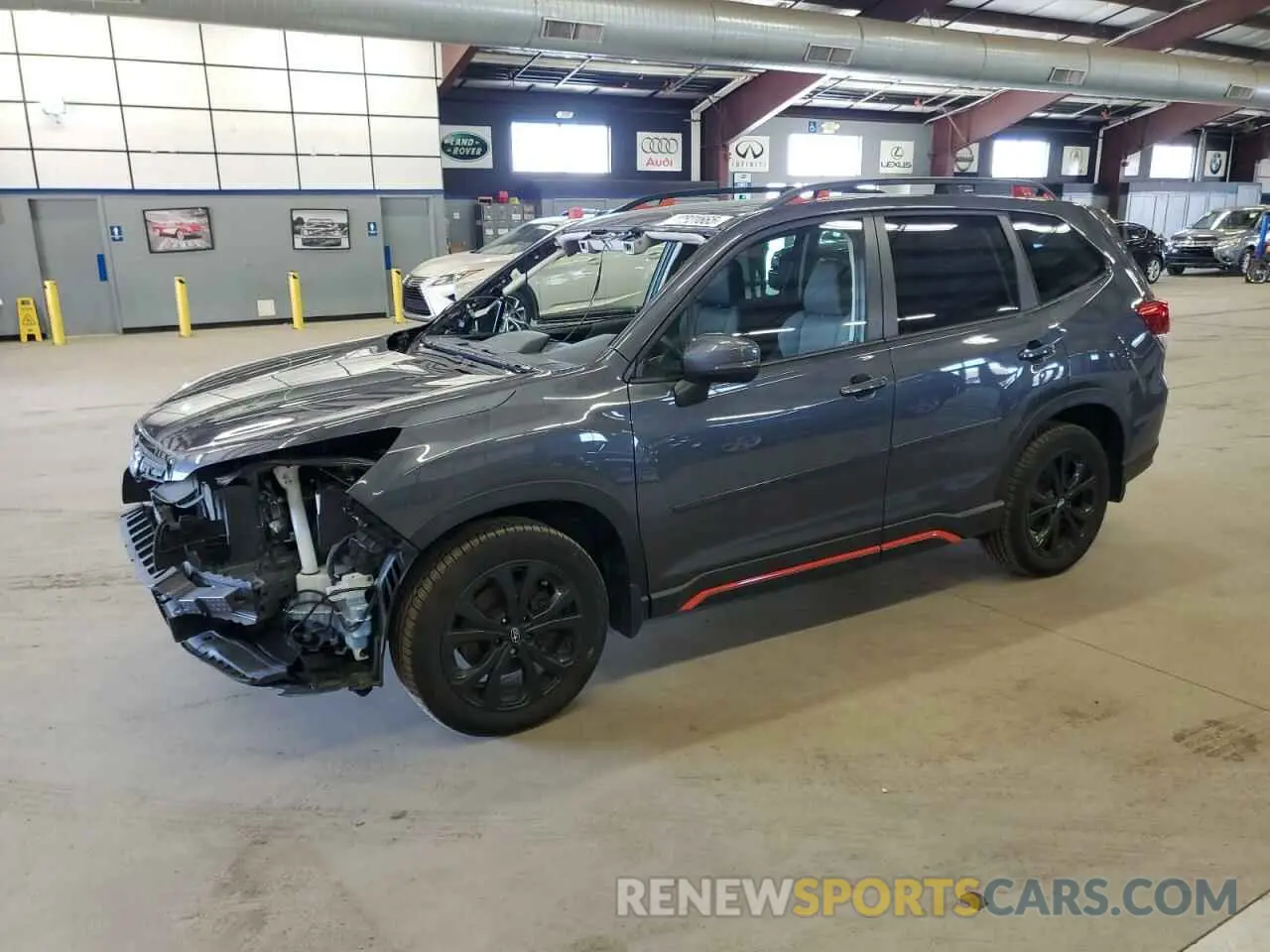 1 Photograph of a damaged car JF2SKARC1LH527753 SUBARU FORESTER 2020