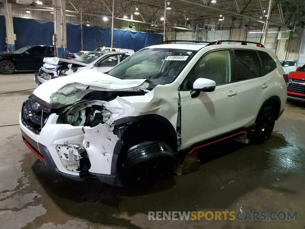 1 Photograph of a damaged car JF2SKARC1LH596054 SUBARU FORESTER 2020