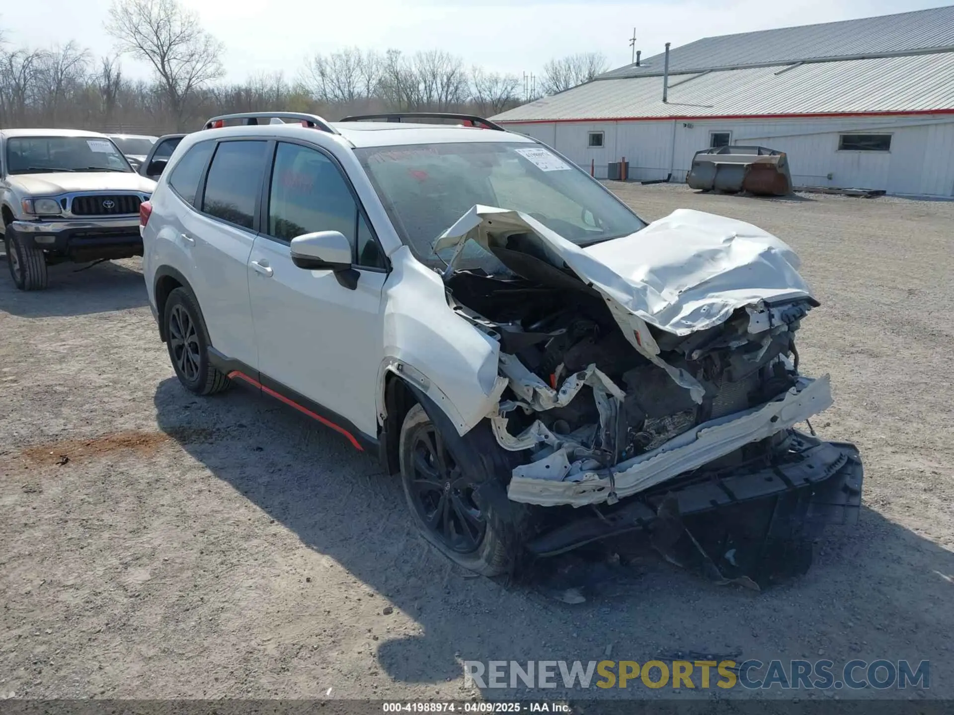 1 Photograph of a damaged car JF2SKARC8LH403611 SUBARU FORESTER 2020