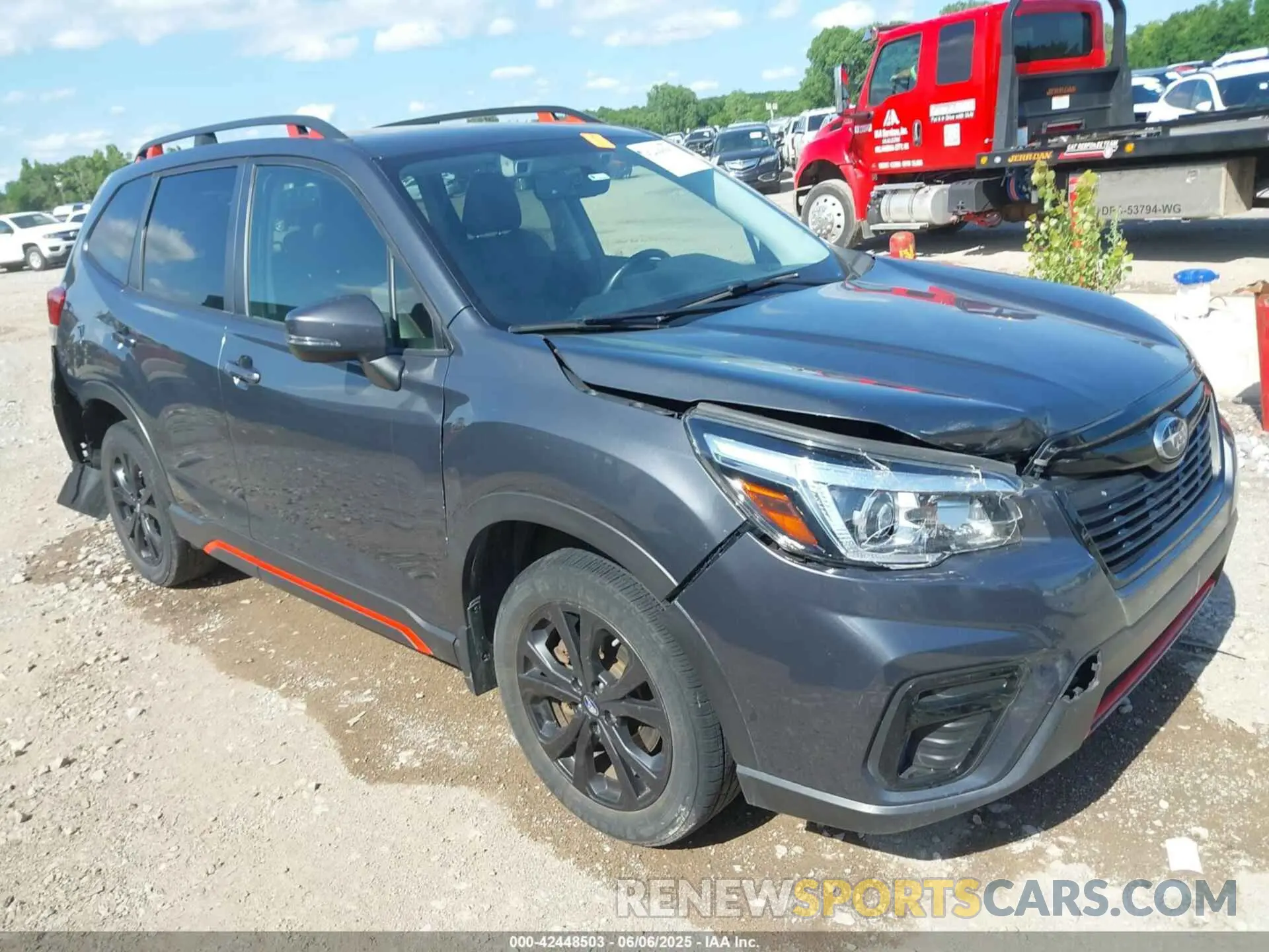 1 Photograph of a damaged car JF2SKARC8LH528057 SUBARU FORESTER 2020