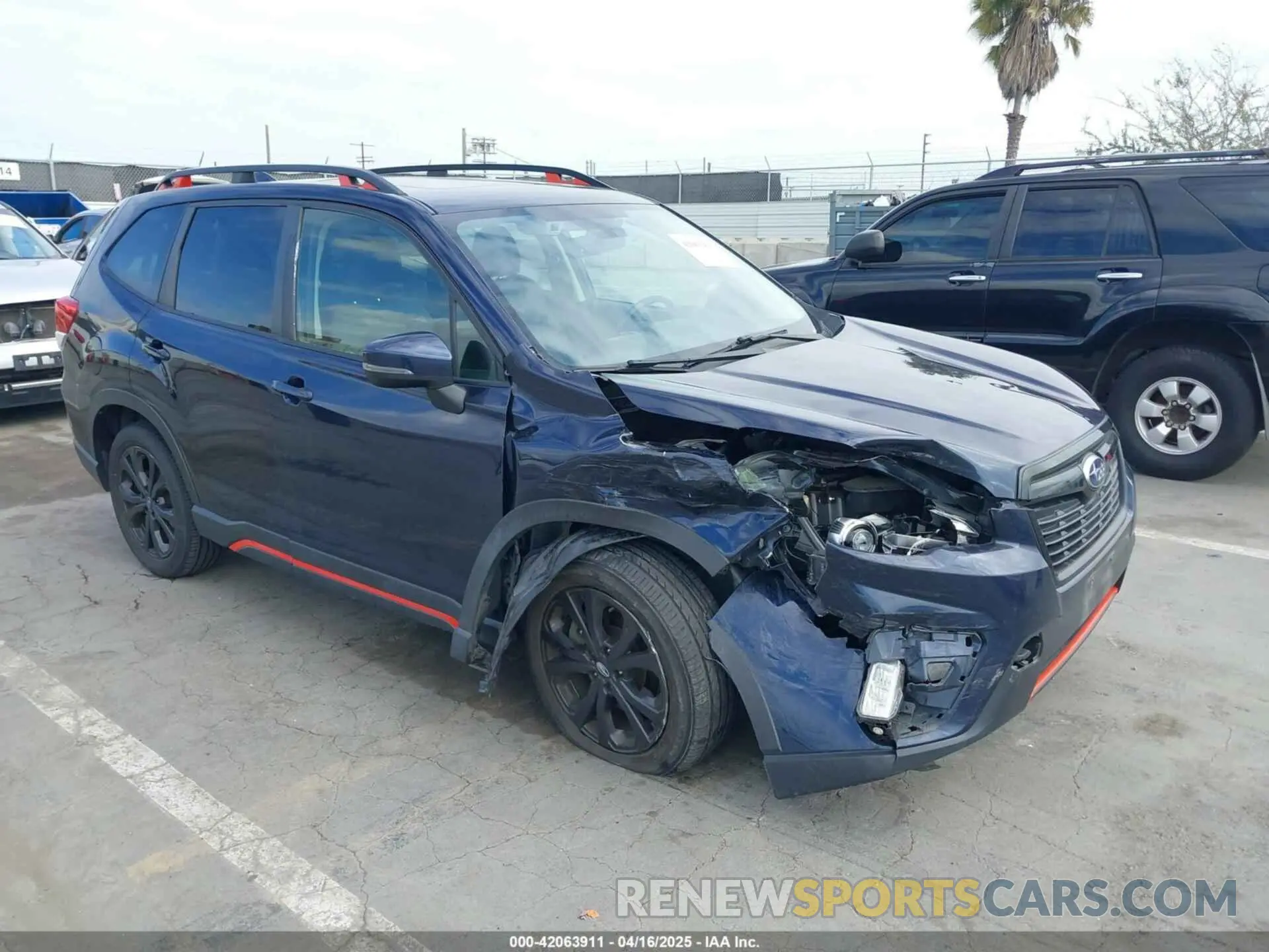 1 Photograph of a damaged car JF2SKARCXLH424184 SUBARU FORESTER 2020