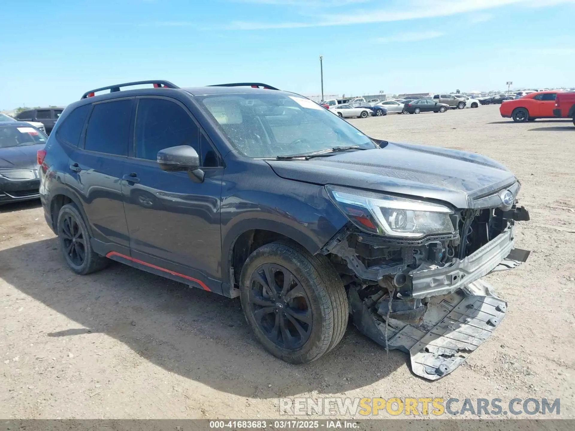 1 Photograph of a damaged car JF2SKARCXLH515455 SUBARU FORESTER 2020