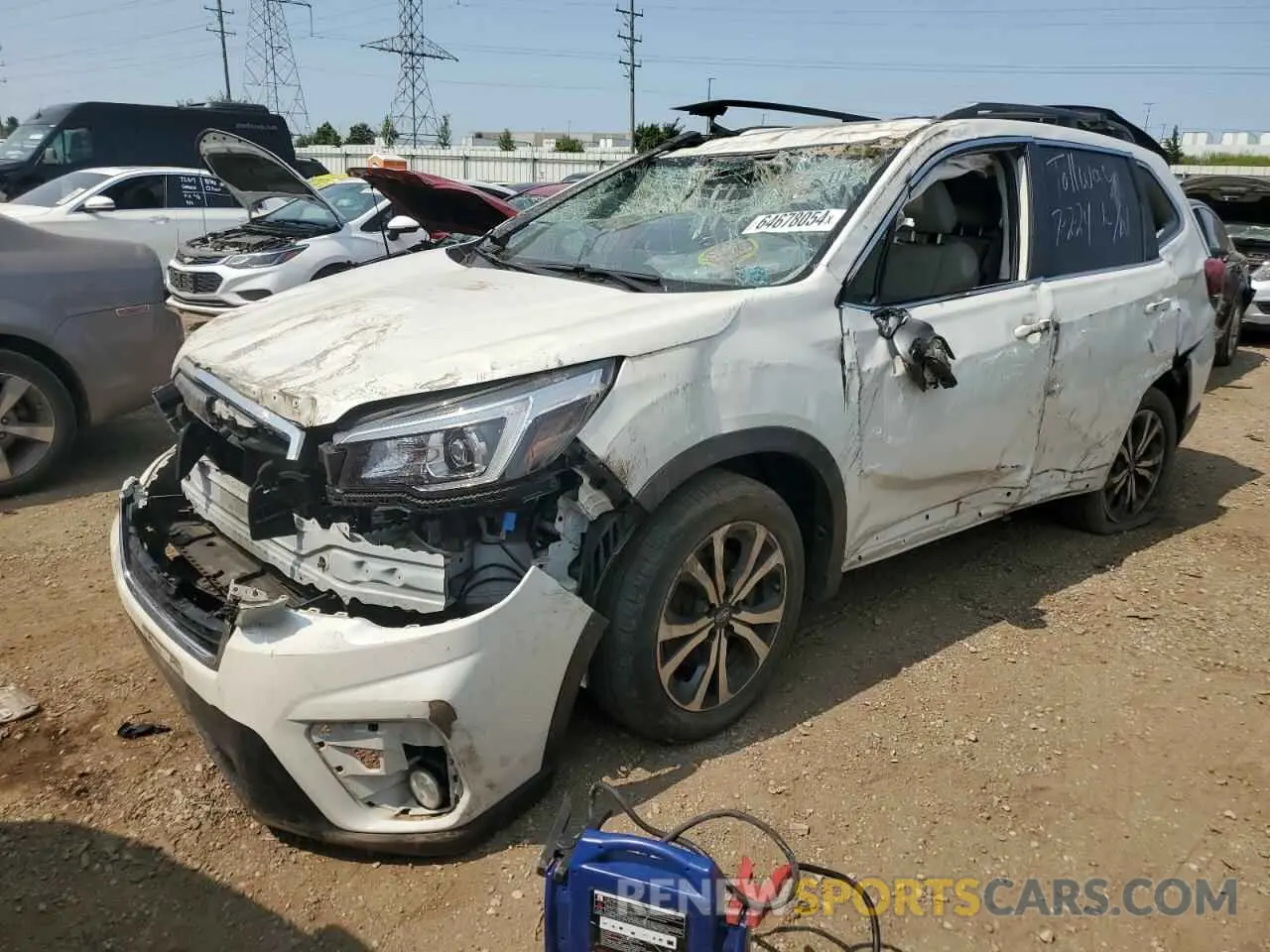 1 Photograph of a damaged car JF2SKASC6LH414083 SUBARU FORESTER 2020
