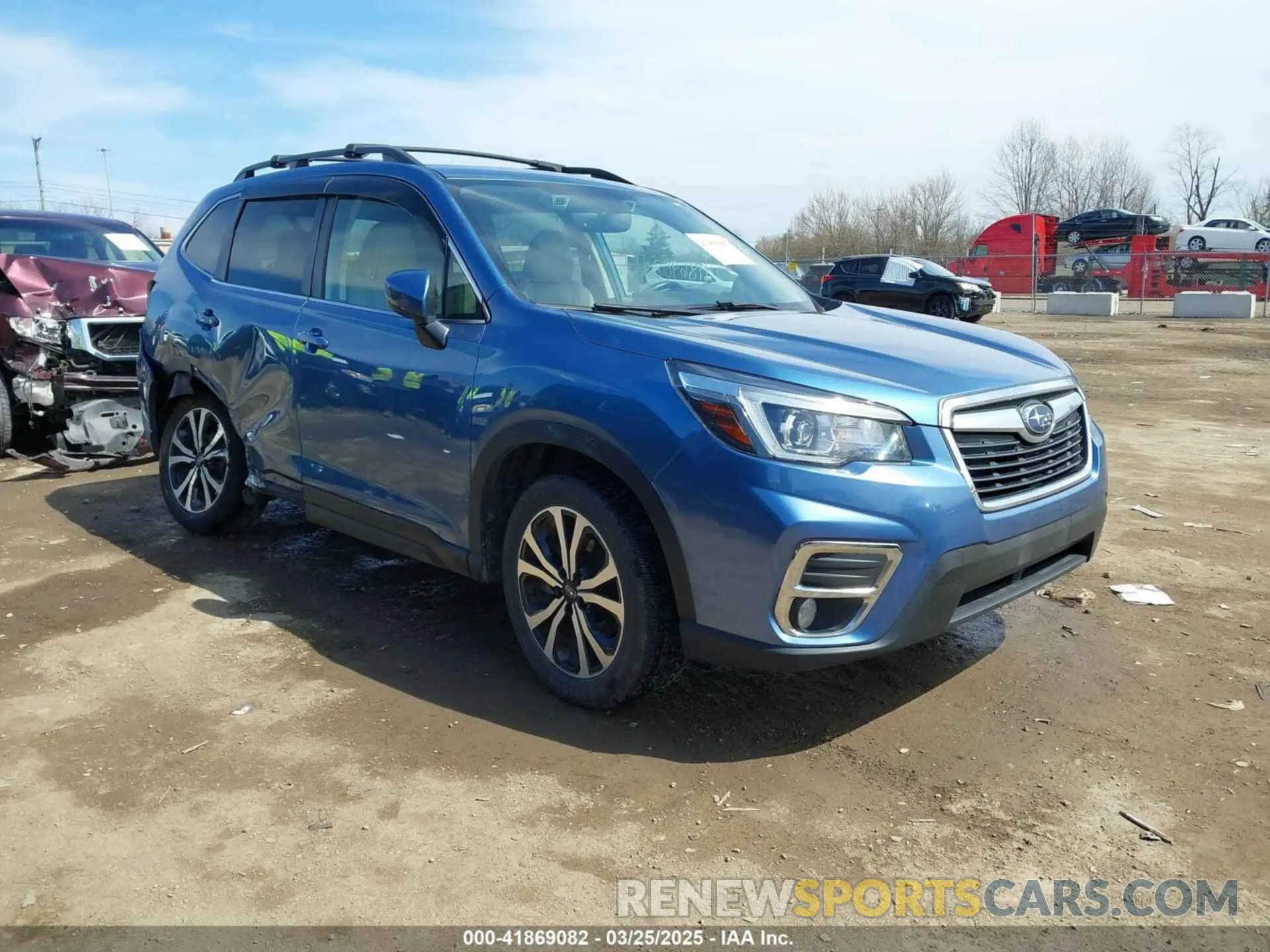 1 Photograph of a damaged car JF2SKAUC1LH465214 SUBARU FORESTER 2020