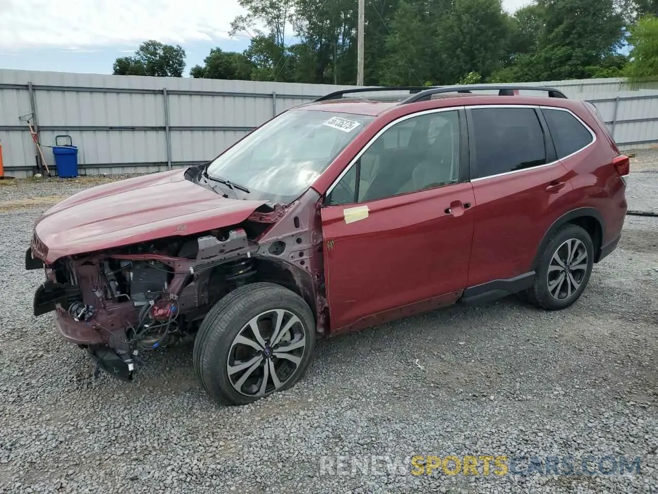 1 Photograph of a damaged car JF2SKAUC5LH540691 SUBARU FORESTER 2020