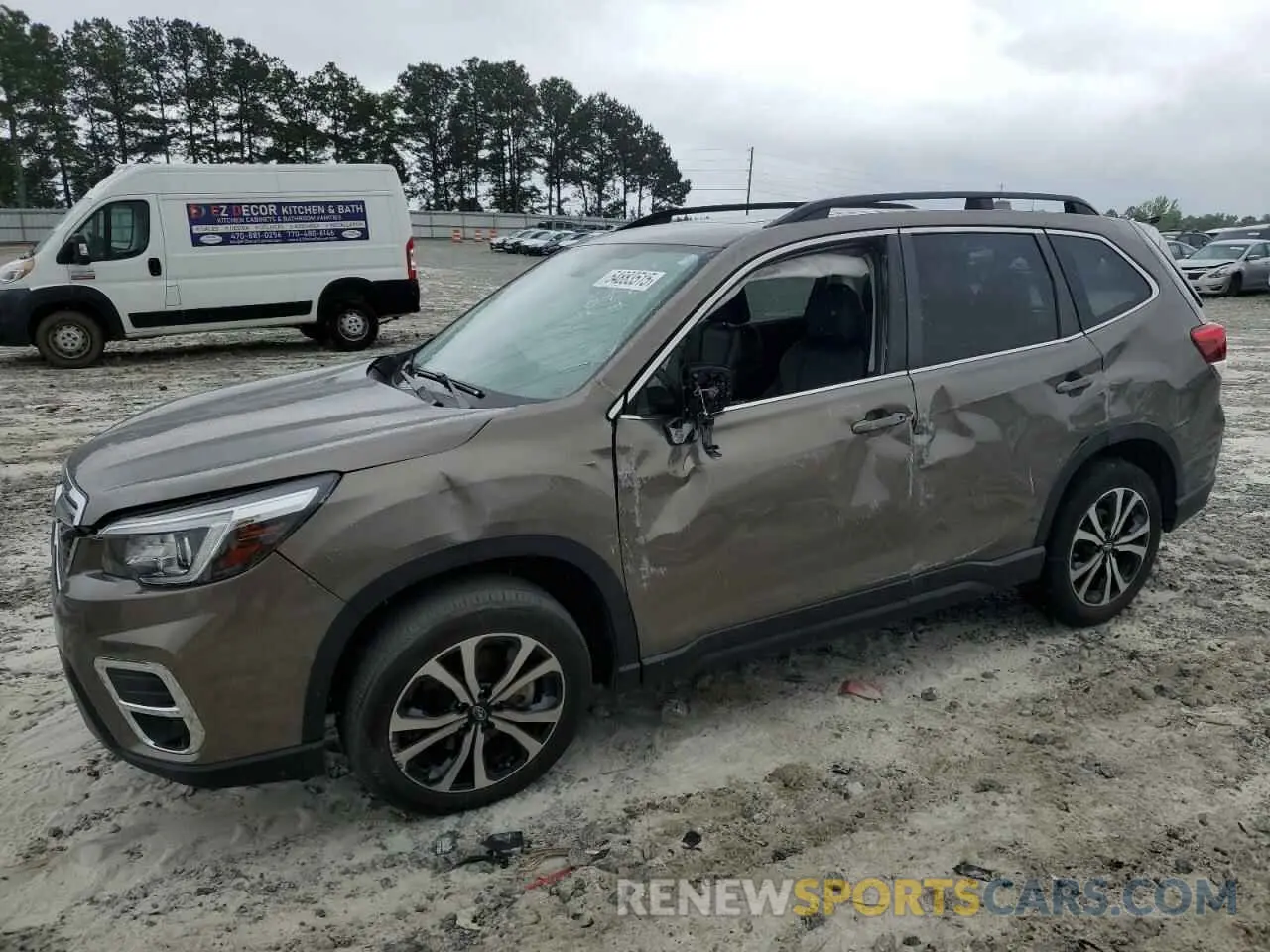 1 Photograph of a damaged car JF2SKAUC5LH596971 SUBARU FORESTER 2020