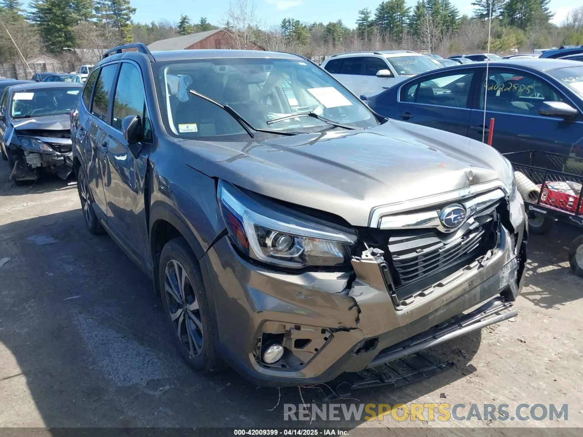 1 Photograph of a damaged car JF2SKAUC6LH480386 SUBARU FORESTER 2020