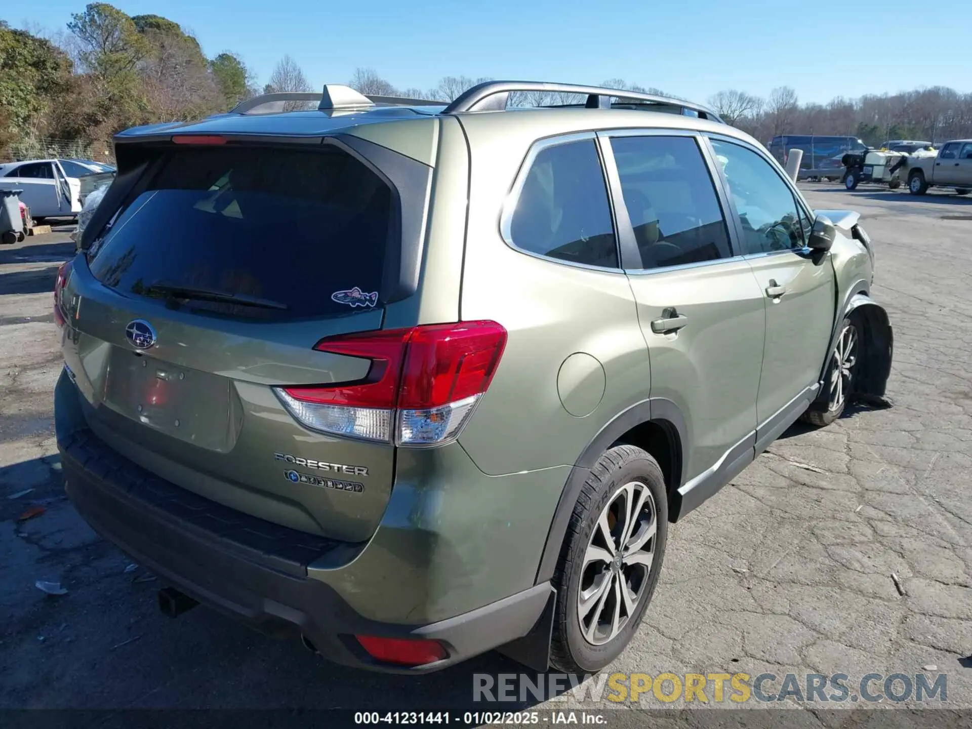 4 Photograph of a damaged car JF2SKAUC6LH565793 SUBARU FORESTER 2020