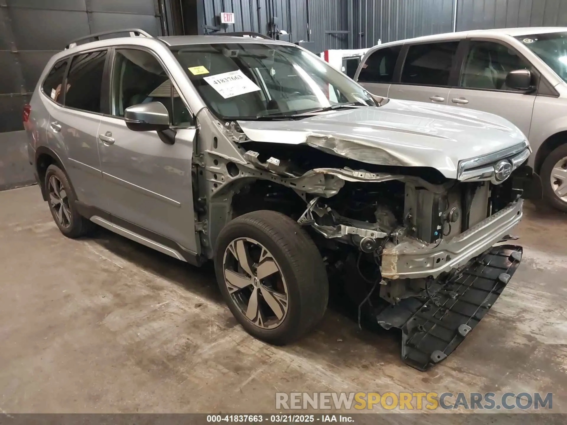 1 Photograph of a damaged car JF2SKAXC9LH412529 SUBARU FORESTER 2020