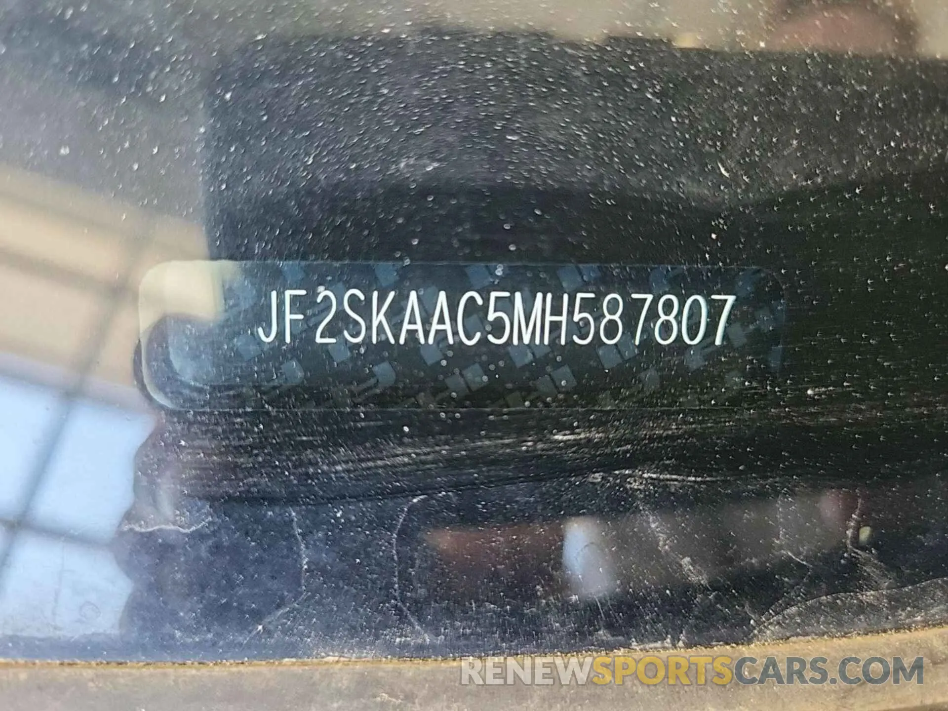 2 Photograph of a damaged car JF2SKAAC5MH587807 SUBARU FORESTER 2021