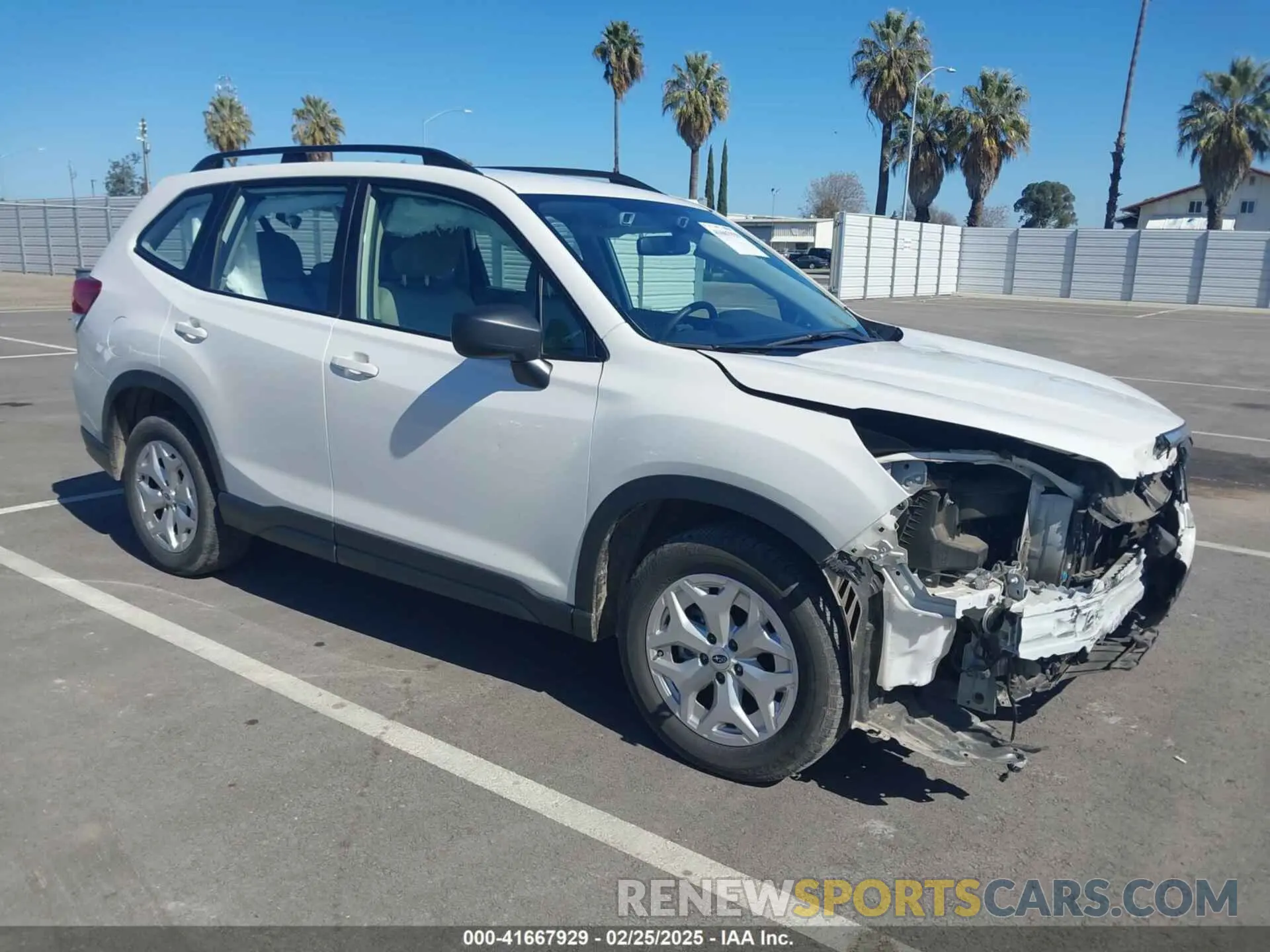 1 Photograph of a damaged car JF2SKADC0MH496701 SUBARU FORESTER 2021