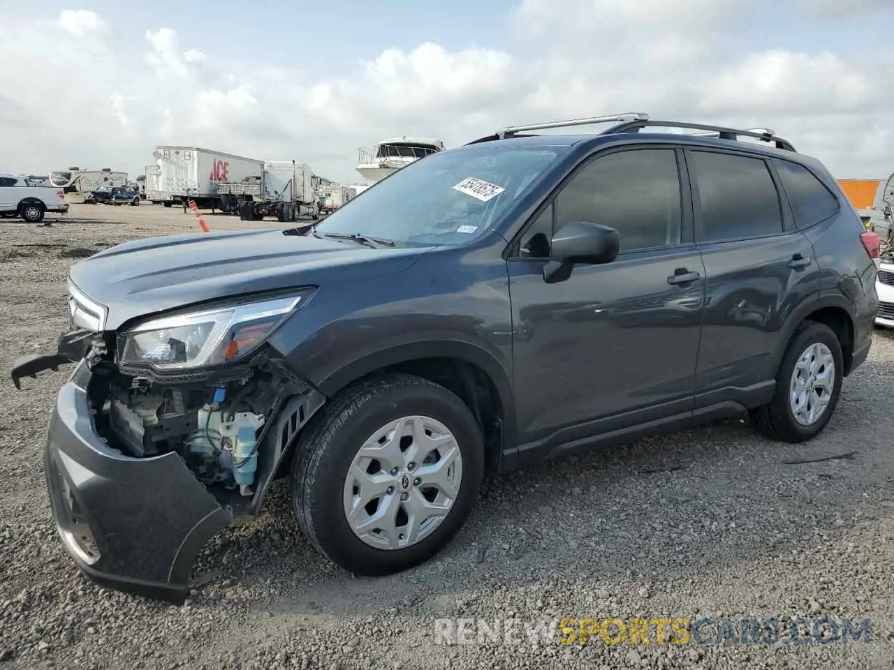 1 Photograph of a damaged car JF2SKADC4MH593982 SUBARU FORESTER 2021