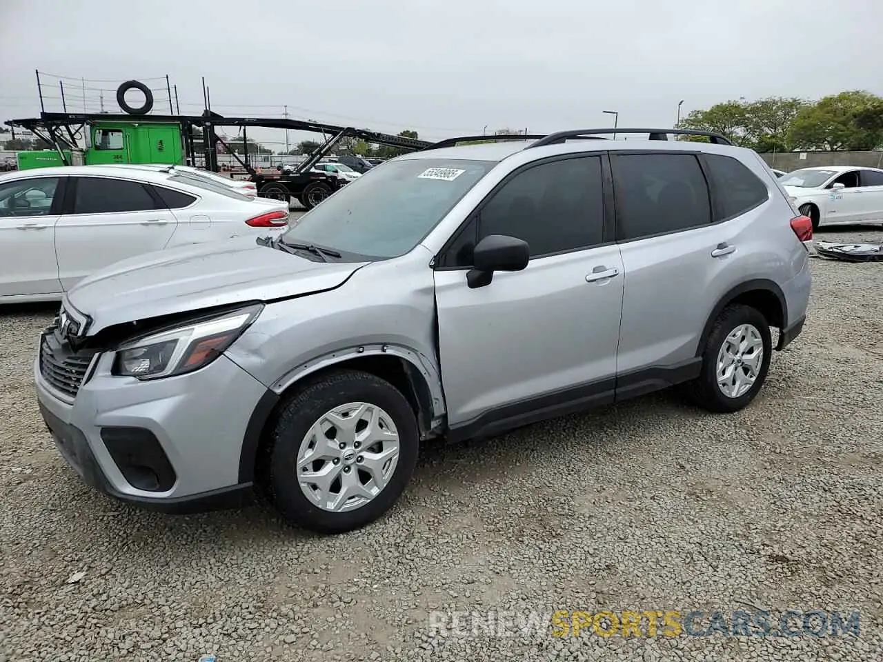 1 Photograph of a damaged car JF2SKADCXMH430804 SUBARU FORESTER 2021
