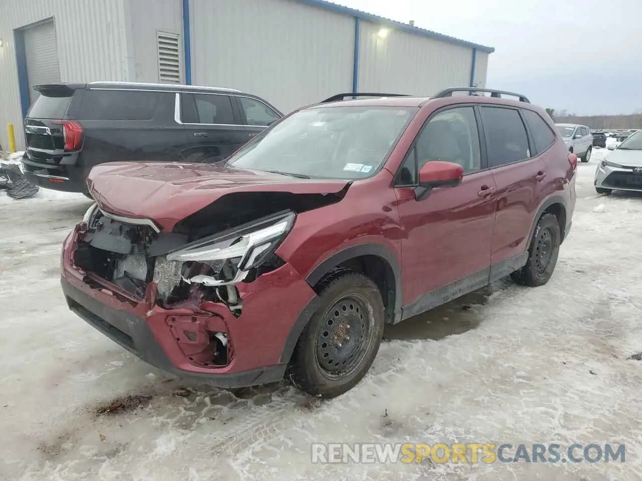 1 Photograph of a damaged car JF2SKAFC0MH546607 SUBARU FORESTER 2021