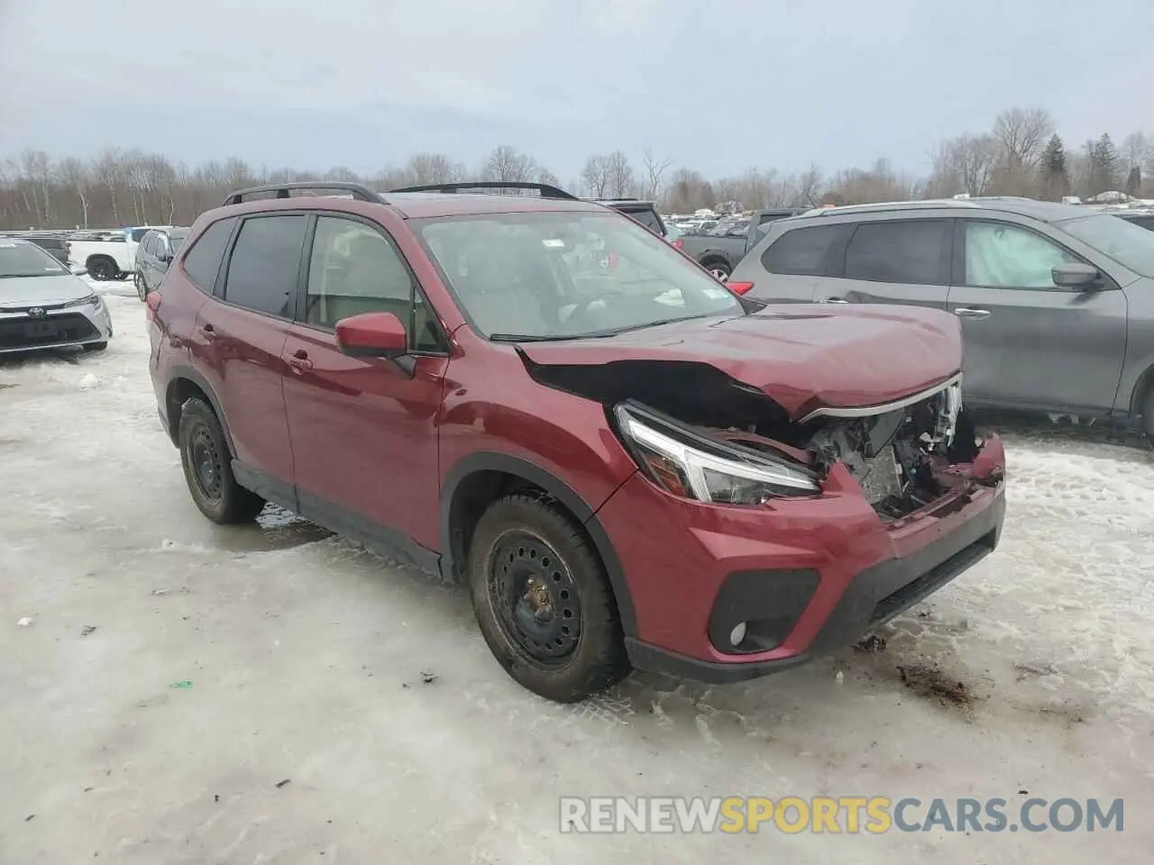 4 Photograph of a damaged car JF2SKAFC0MH546607 SUBARU FORESTER 2021