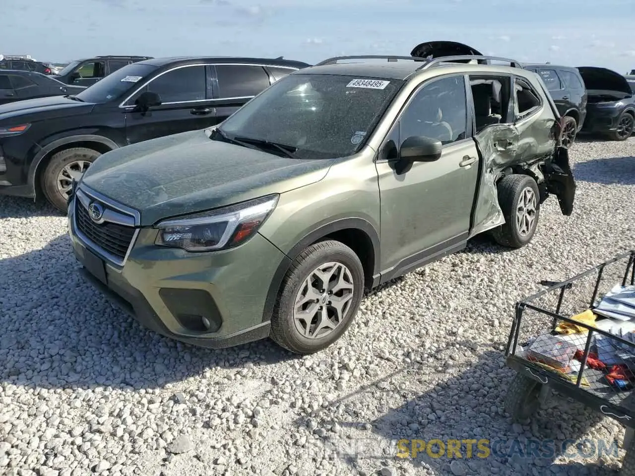 1 Photograph of a damaged car JF2SKAFC4MH546934 SUBARU FORESTER 2021