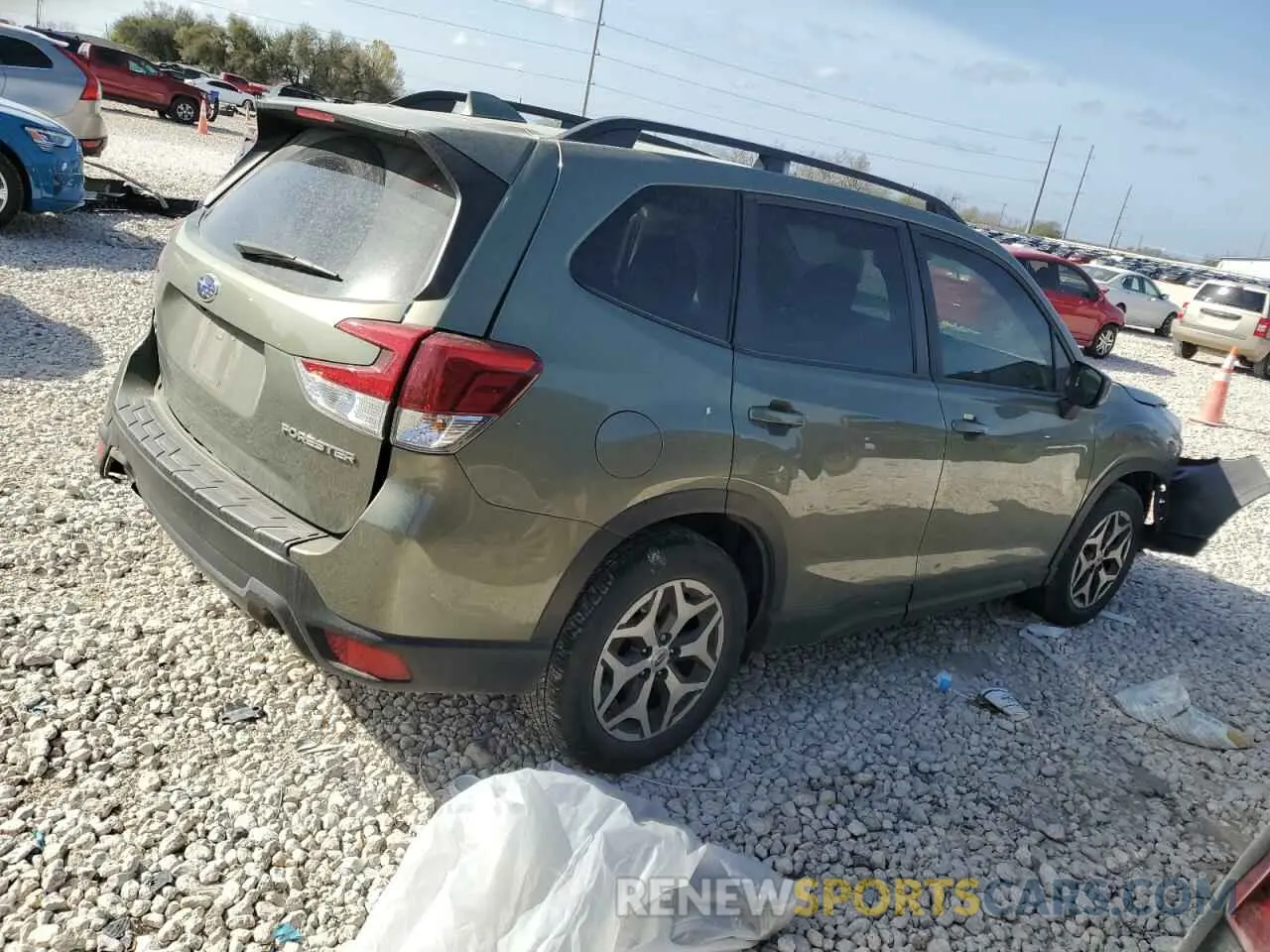 3 Photograph of a damaged car JF2SKAFC4MH546934 SUBARU FORESTER 2021