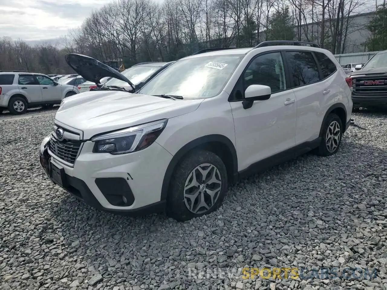 1 Photograph of a damaged car JF2SKAFC5MH443604 SUBARU FORESTER 2021