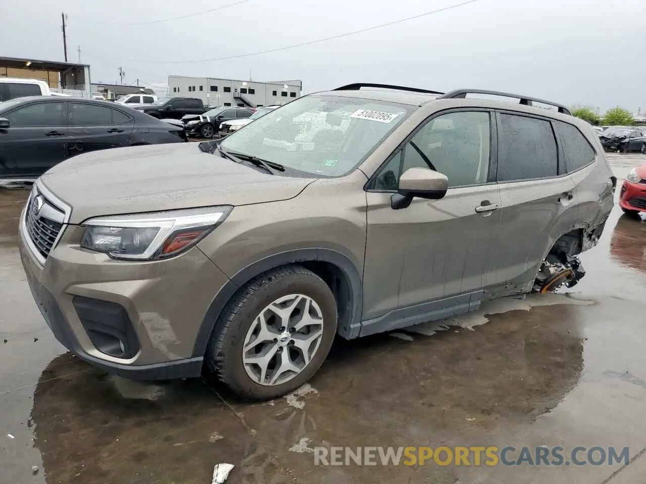 1 Photograph of a damaged car JF2SKAFC5MH485092 SUBARU FORESTER 2021