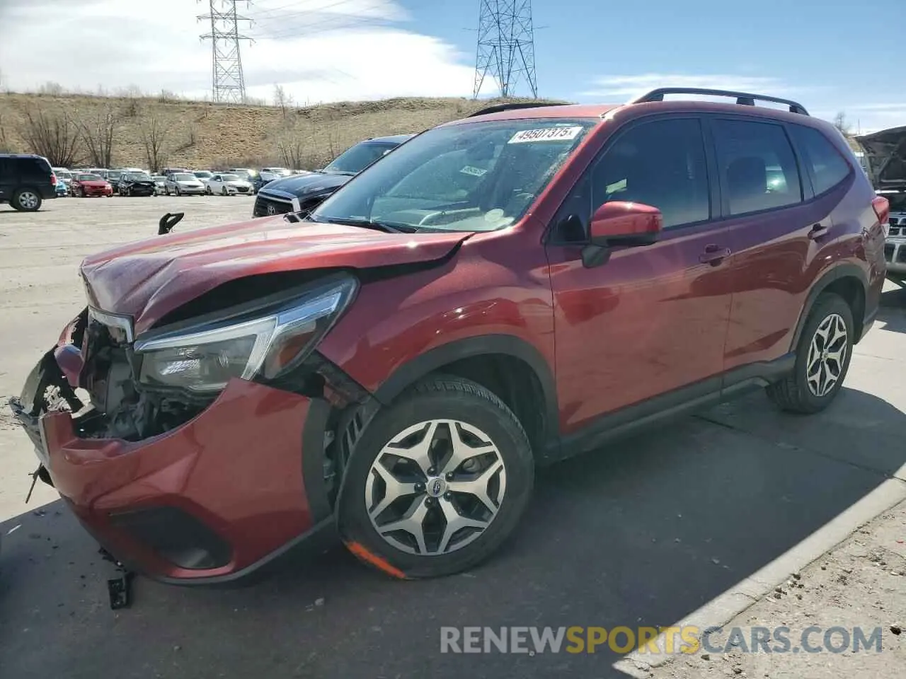 1 Photograph of a damaged car JF2SKAFC7MH472540 SUBARU FORESTER 2021