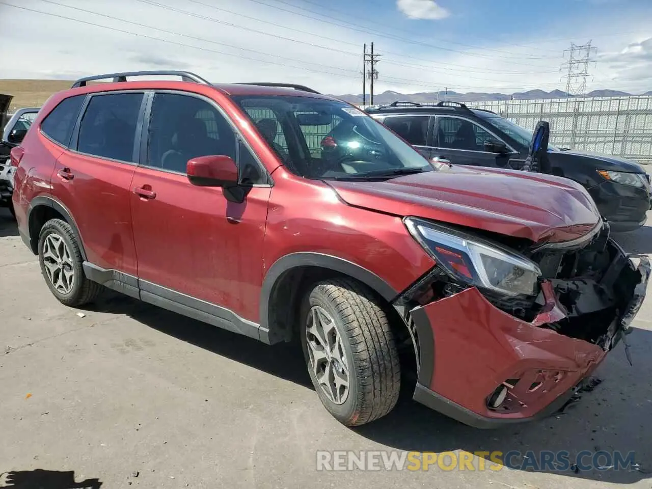 4 Photograph of a damaged car JF2SKAFC7MH472540 SUBARU FORESTER 2021