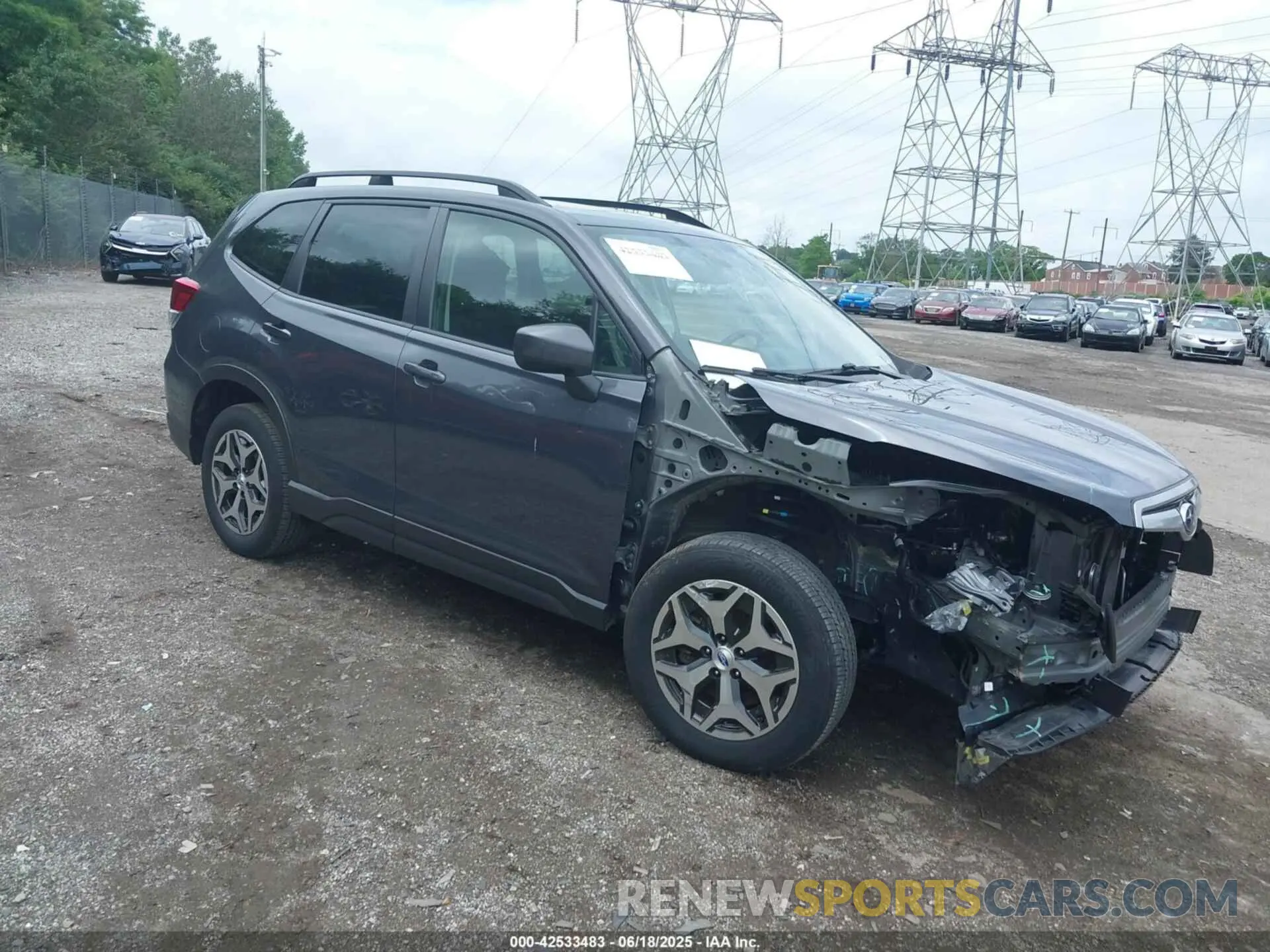 1 Photograph of a damaged car JF2SKAJC2MH456818 SUBARU FORESTER 2021