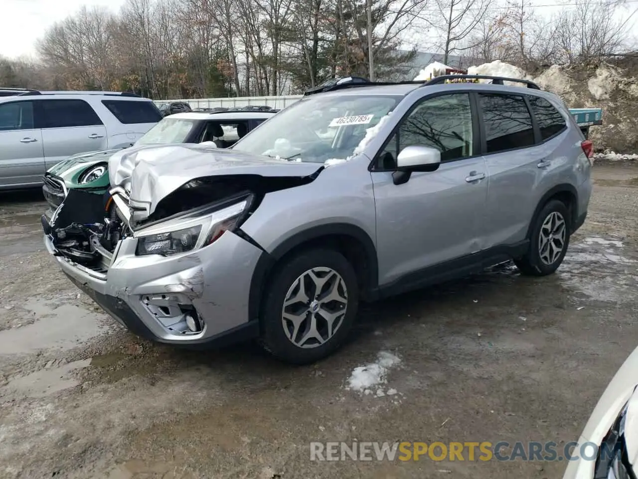 1 Photograph of a damaged car JF2SKAJC6MH451959 SUBARU FORESTER 2021