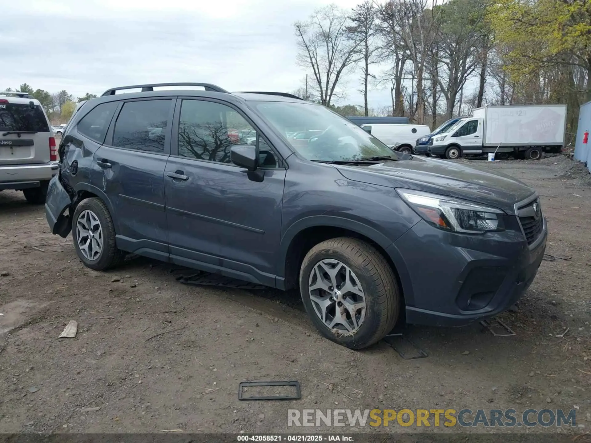 1 Photograph of a damaged car JF2SKAJC7MH473873 SUBARU FORESTER 2021